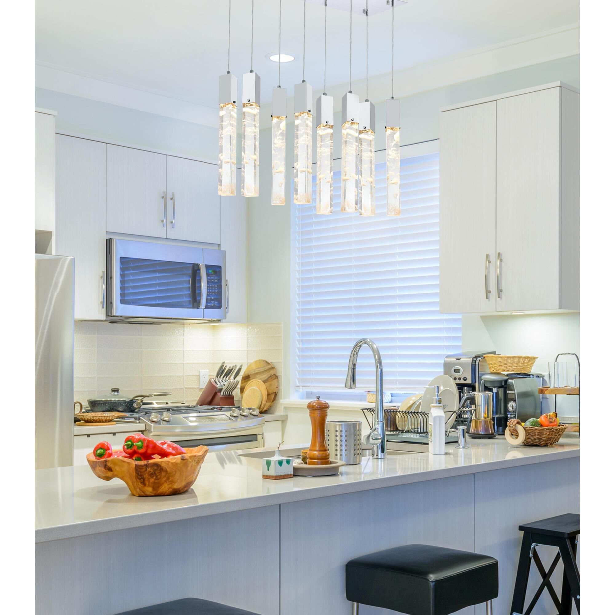 Aurora 36 Inch Linear Suspension Light by Elegant Lighting