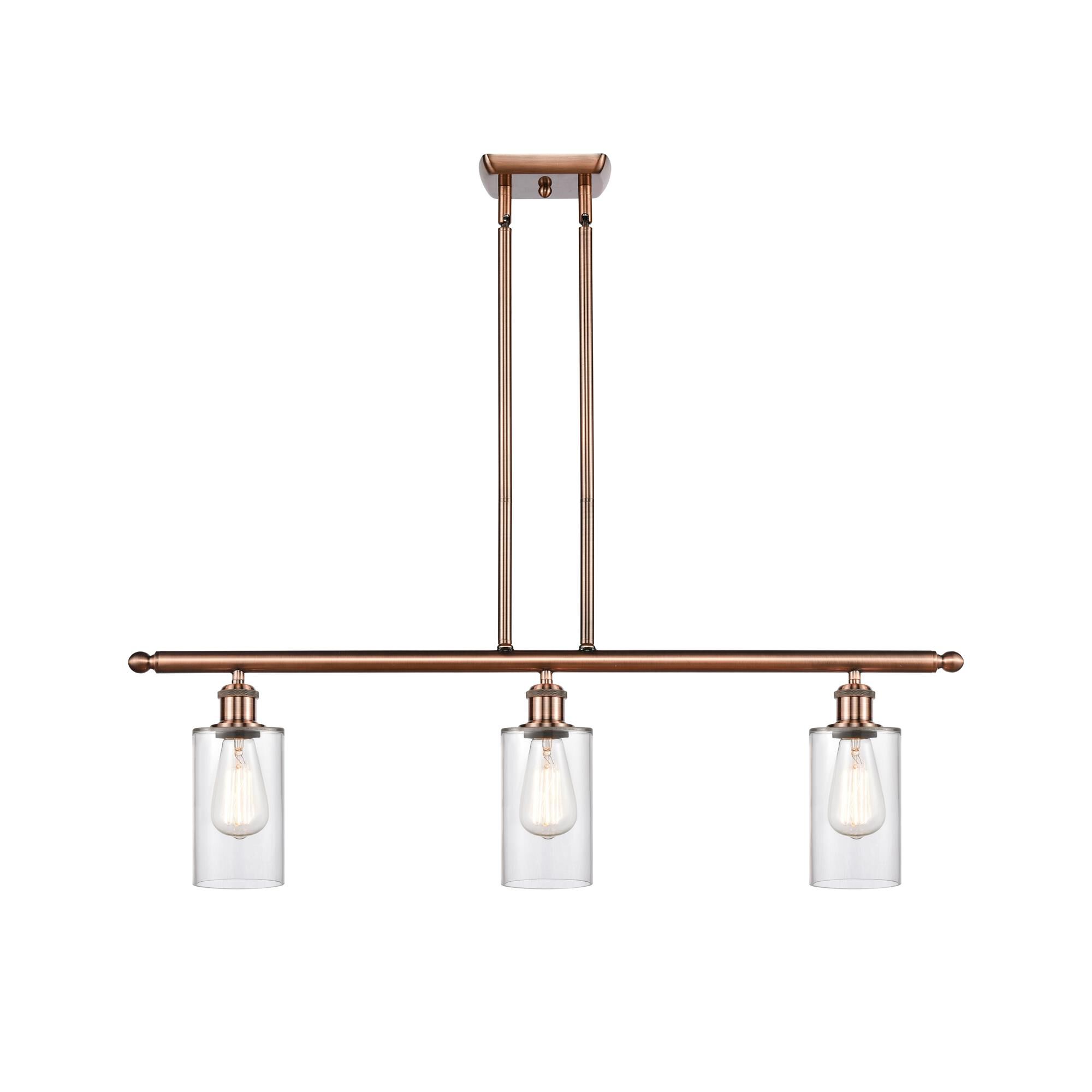 Shown in Antique Copper finish and Drum glass and Glass shade