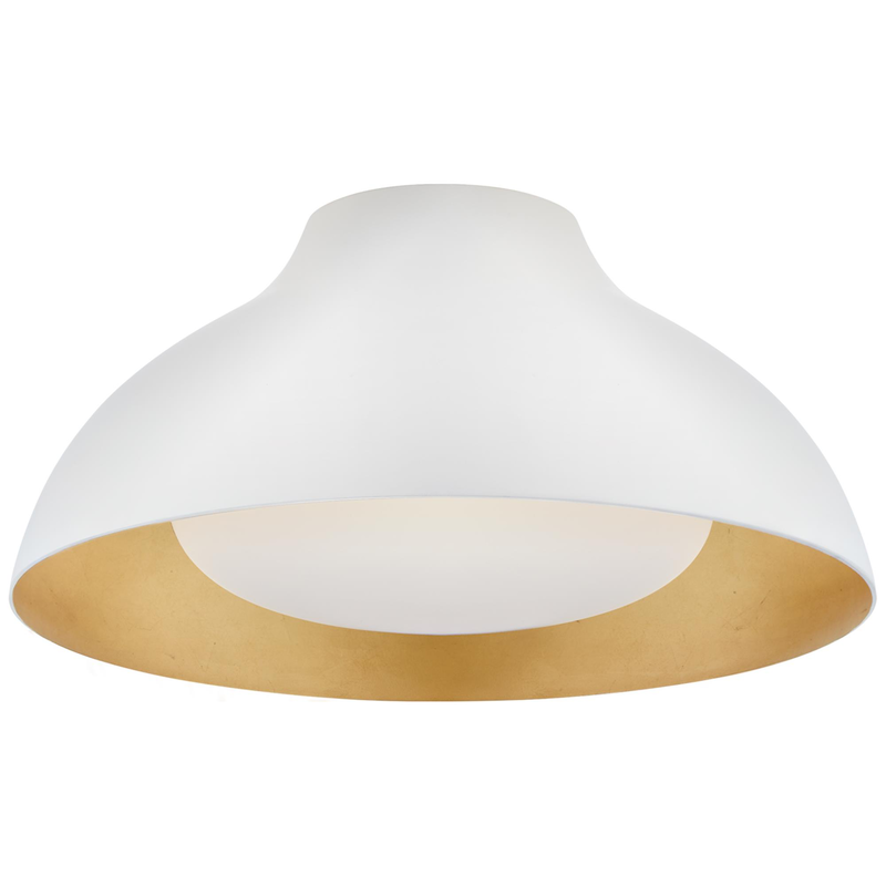 AERIN Agnes 15 Inch 1 Light LED Semi Flush Mount by Visual Comfort Signature Collection
