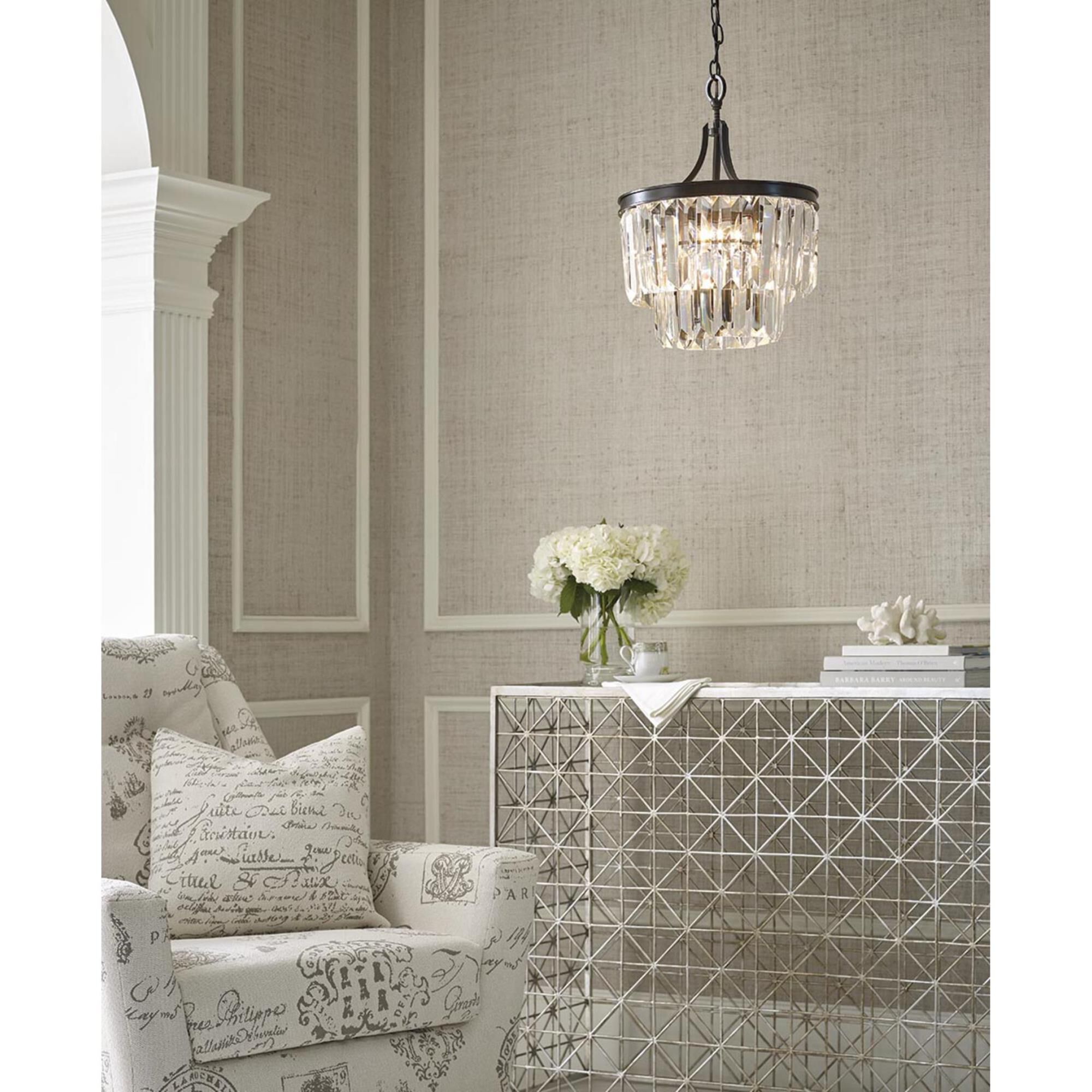 Shown in Antique Bronze finish and Clear glass