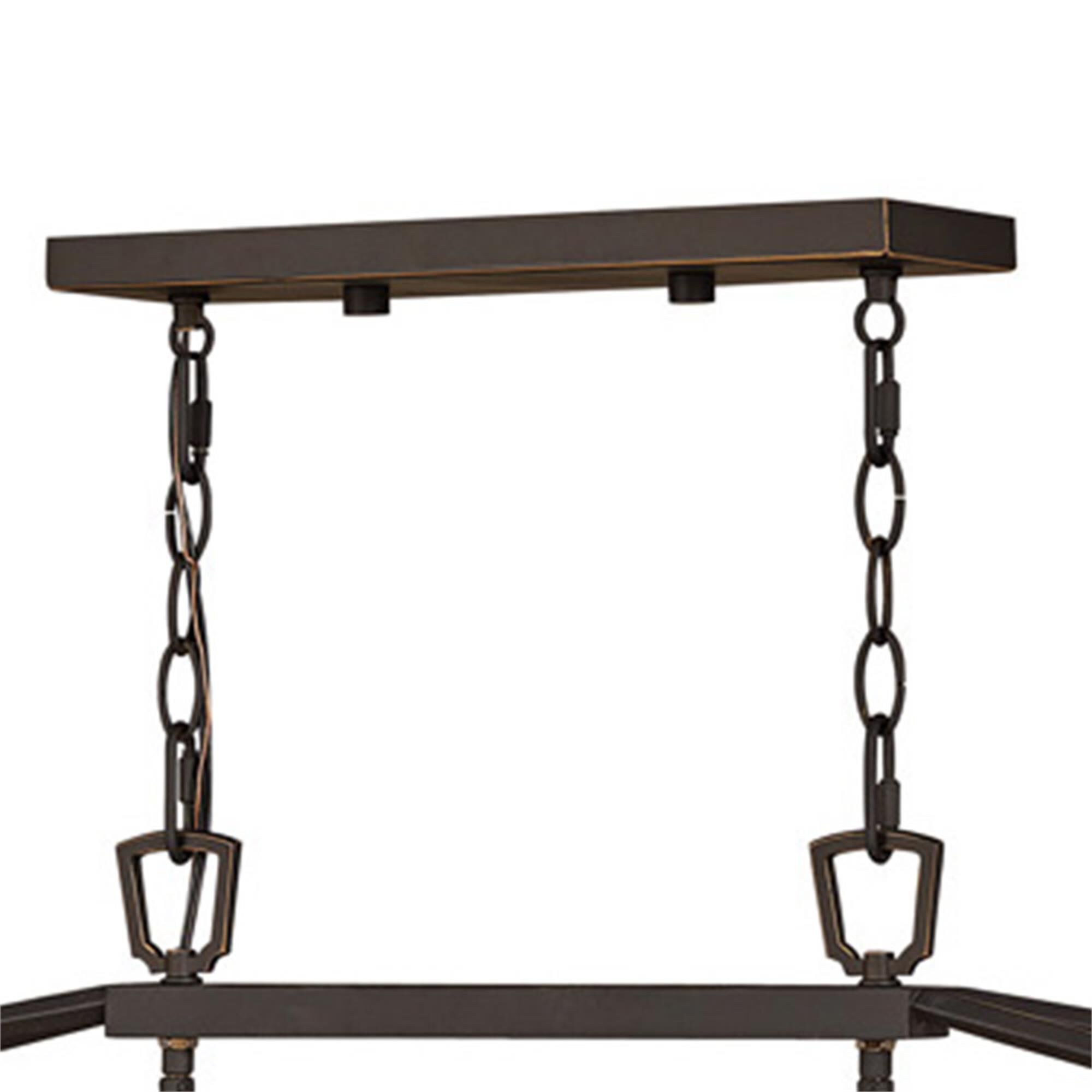 Shown in Oil Rubbed Bronze finish and Clear Seedy glass