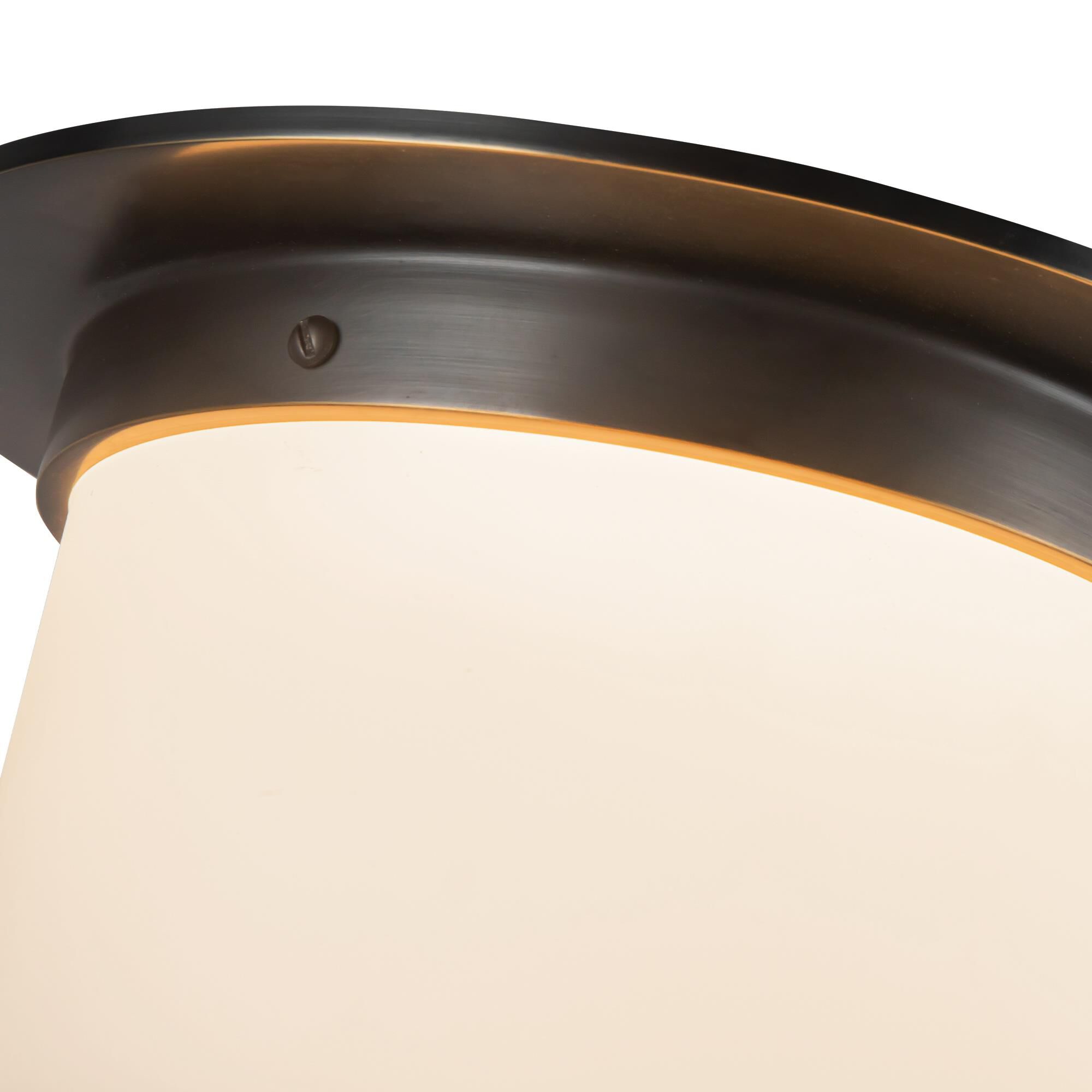 Shown in Urban Bronze finish and Matte Opal glass