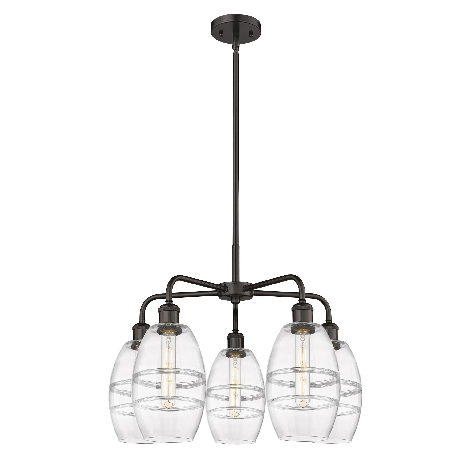 Shown in Oil Rubbed Bronze finish and Clear glass