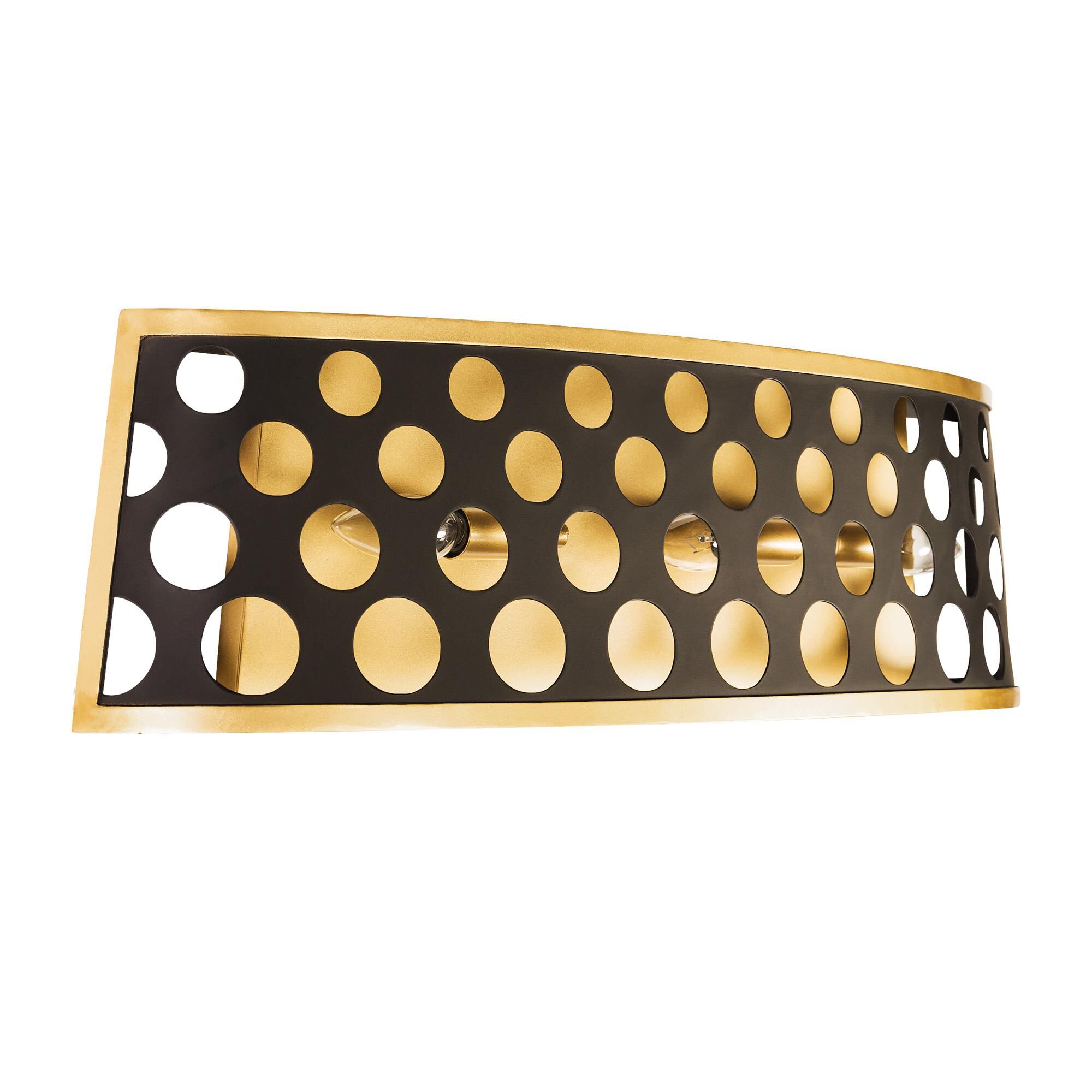 Shown in Gold finish and Matte Black - French Gold shade