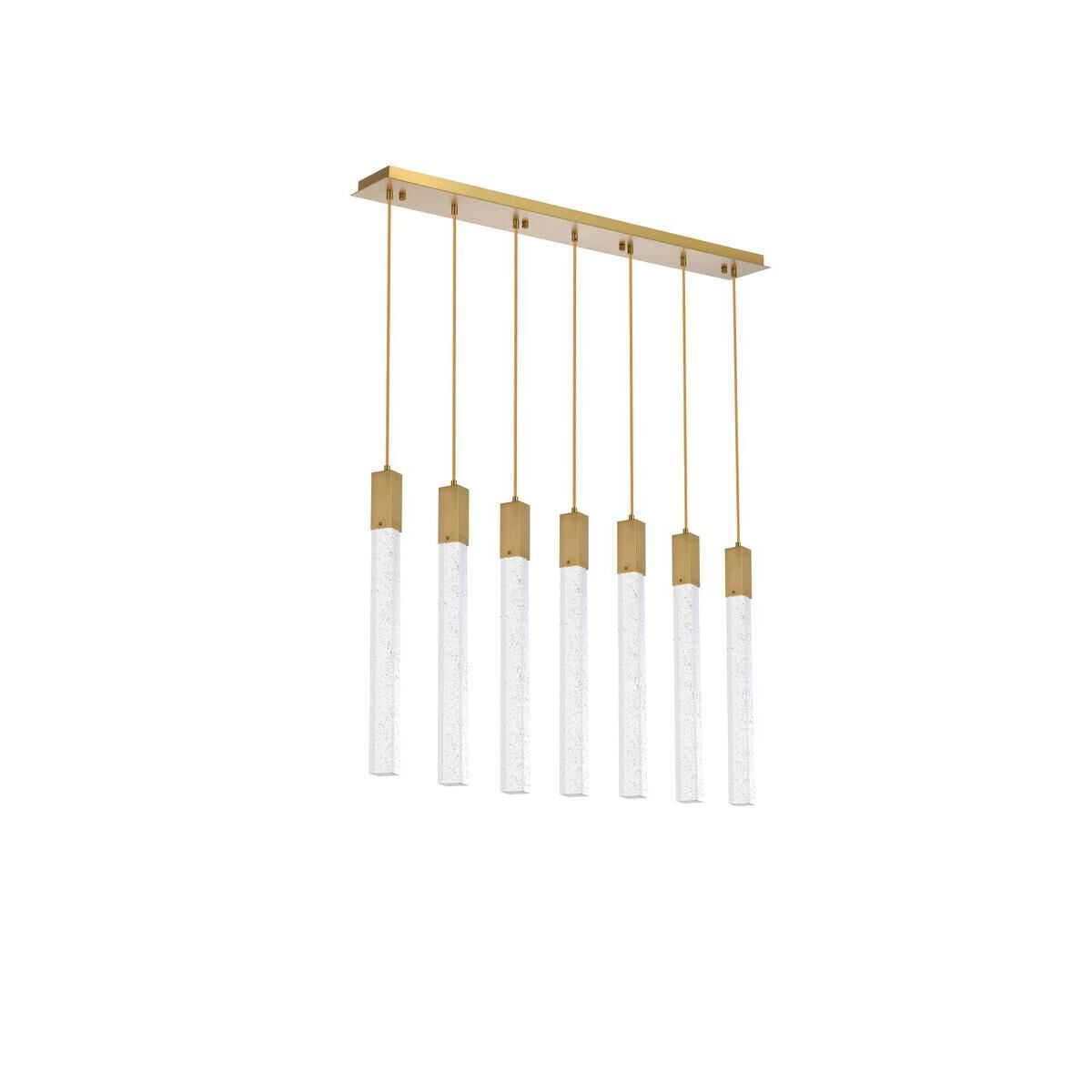 Weston 42 Inch 7 Light LED Linear Suspension Light by Elegant Lighting