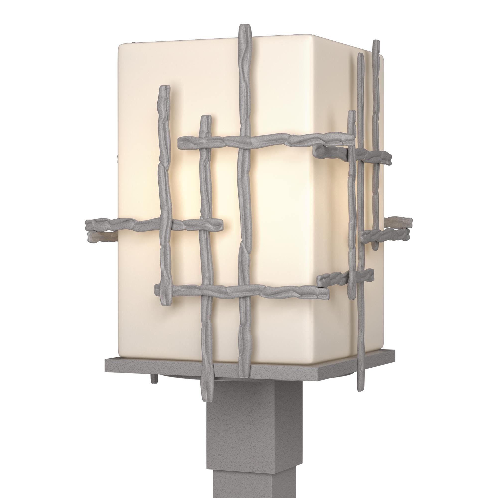 Shown in Coastal Burnished Steel finish and Opal glass and Opal Glass shade