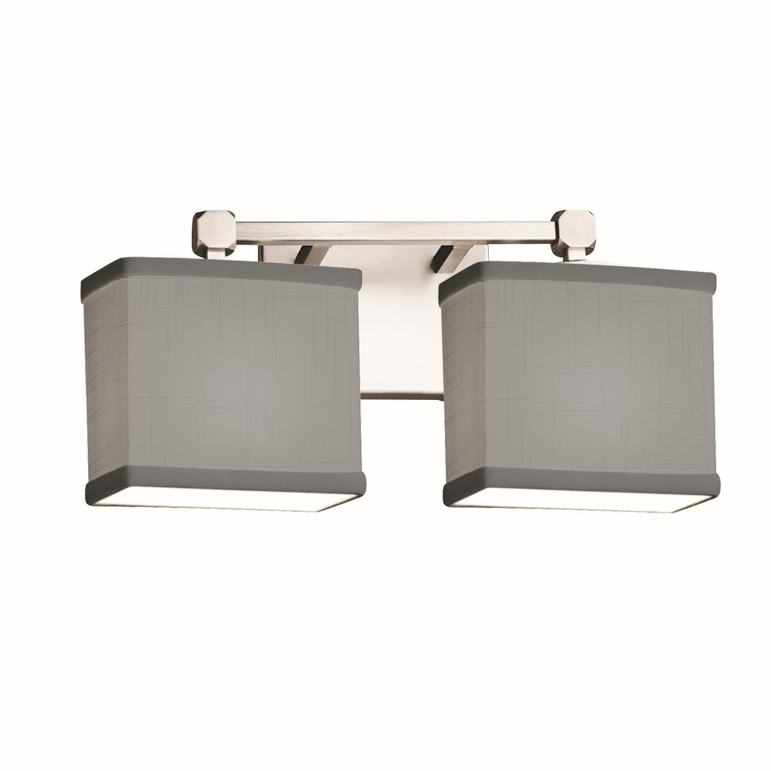 Textile 14 Inch 2 Light Bath Vanity Light by Justice Design Group