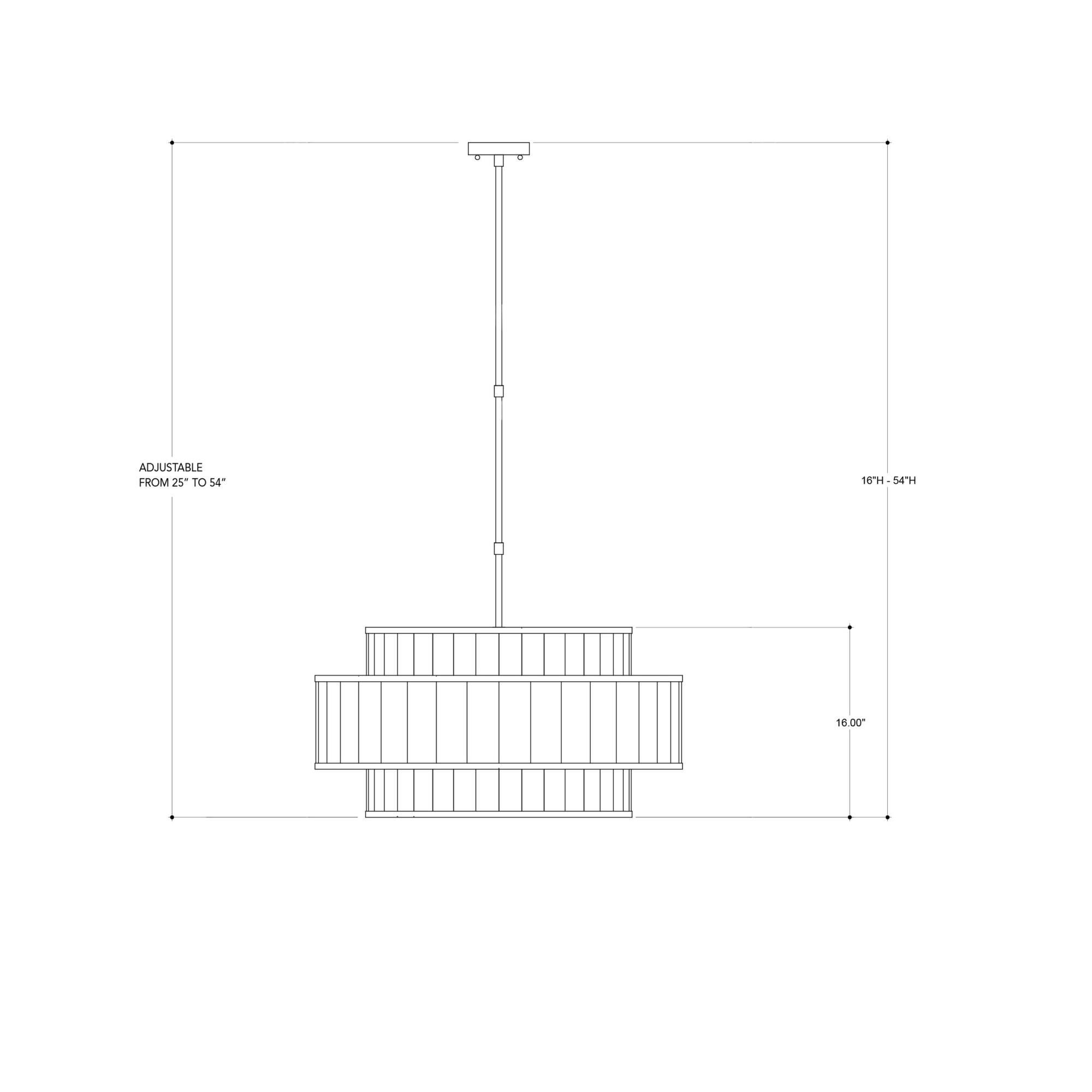 Fantine 30 Inch Large Pendant by Currey and Company