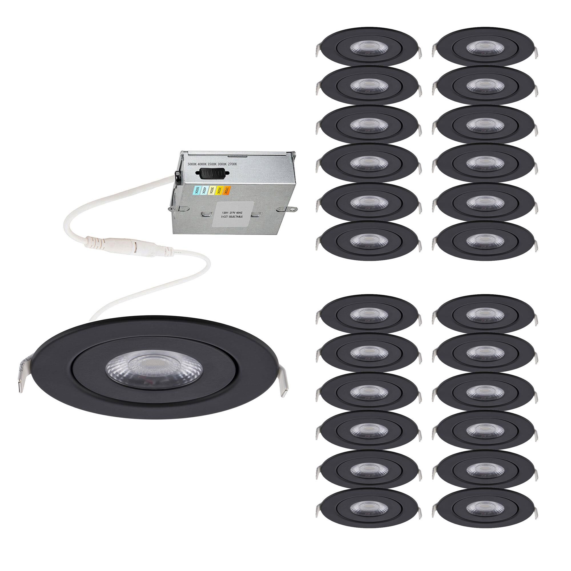 Lotos 6 Inch Recessed Lighting Trim Pack of 24 by WAC Lighting