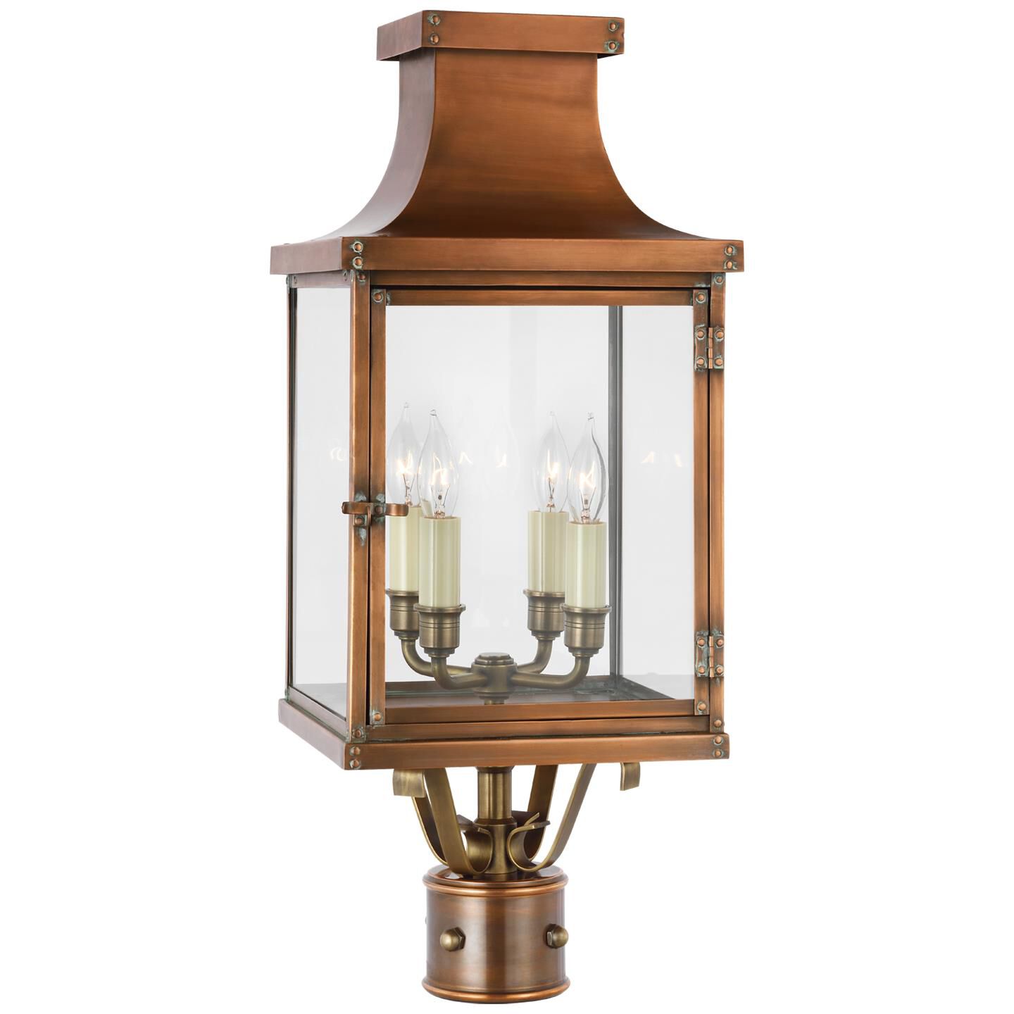 Chapman & Myers Bedford 24 Inch Tall 4 Light Outdoor Post Lamp by Visual Comfort Signature Collection