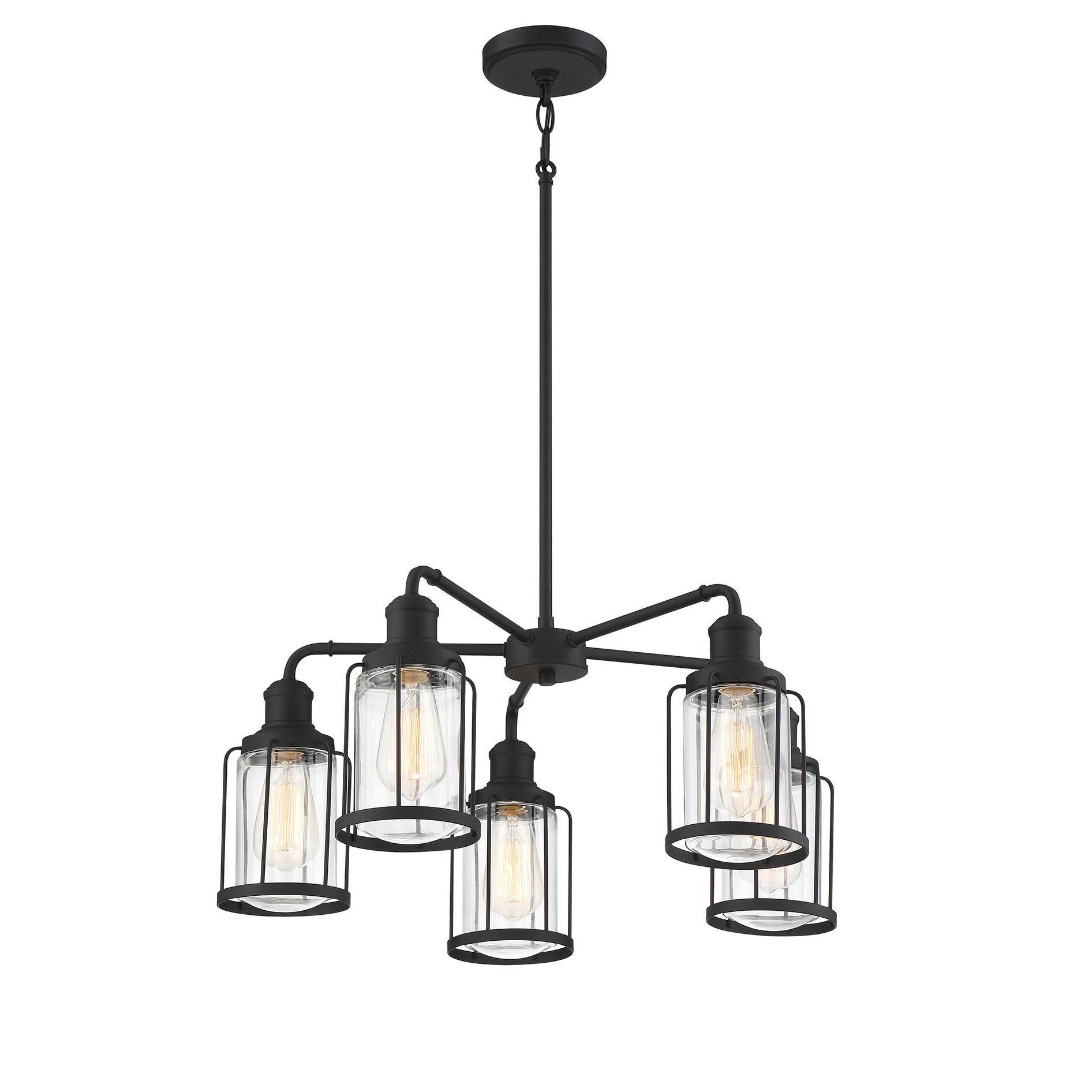 Ludlow 25 Inch 5 Light Chandelier by Quoizel