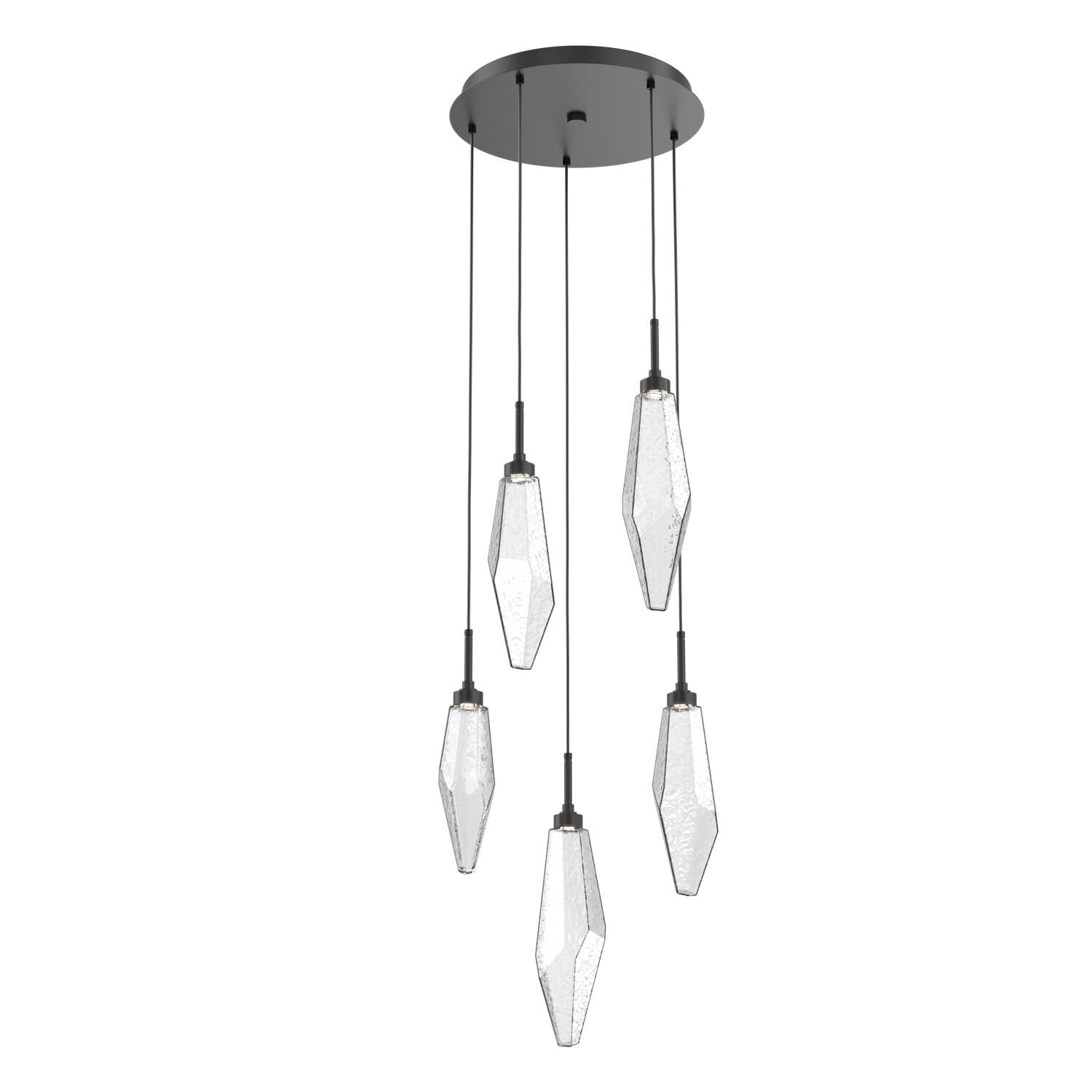 Rock Crystal Multi Light Pendant by Hammerton Studio