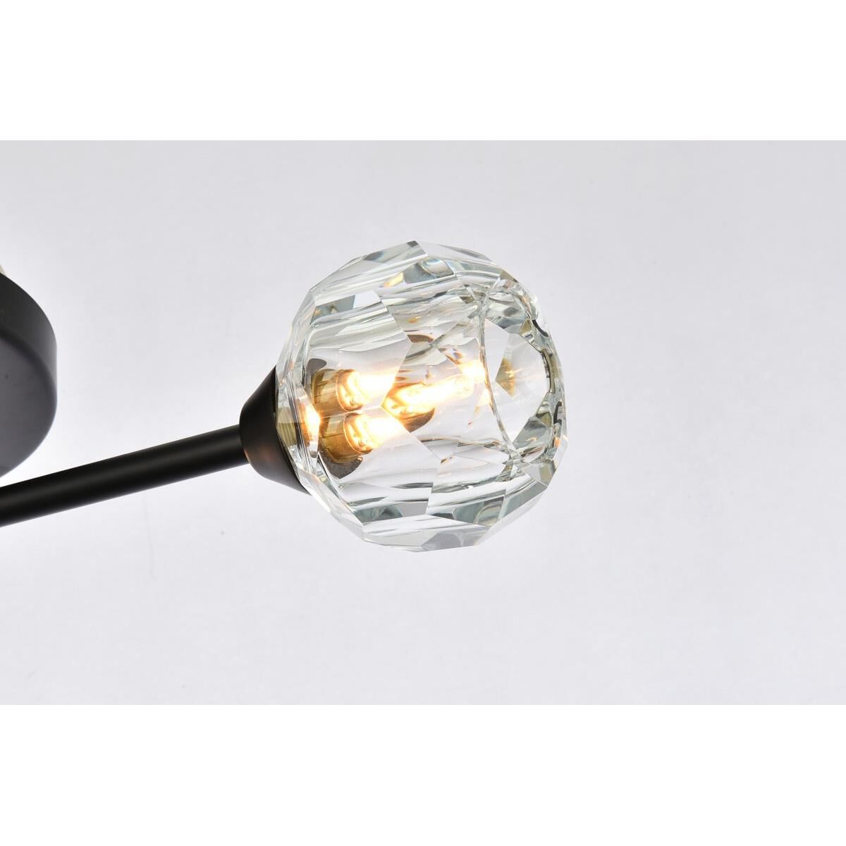 Shown in Black  finish and RC Clear crystal and Clear glass