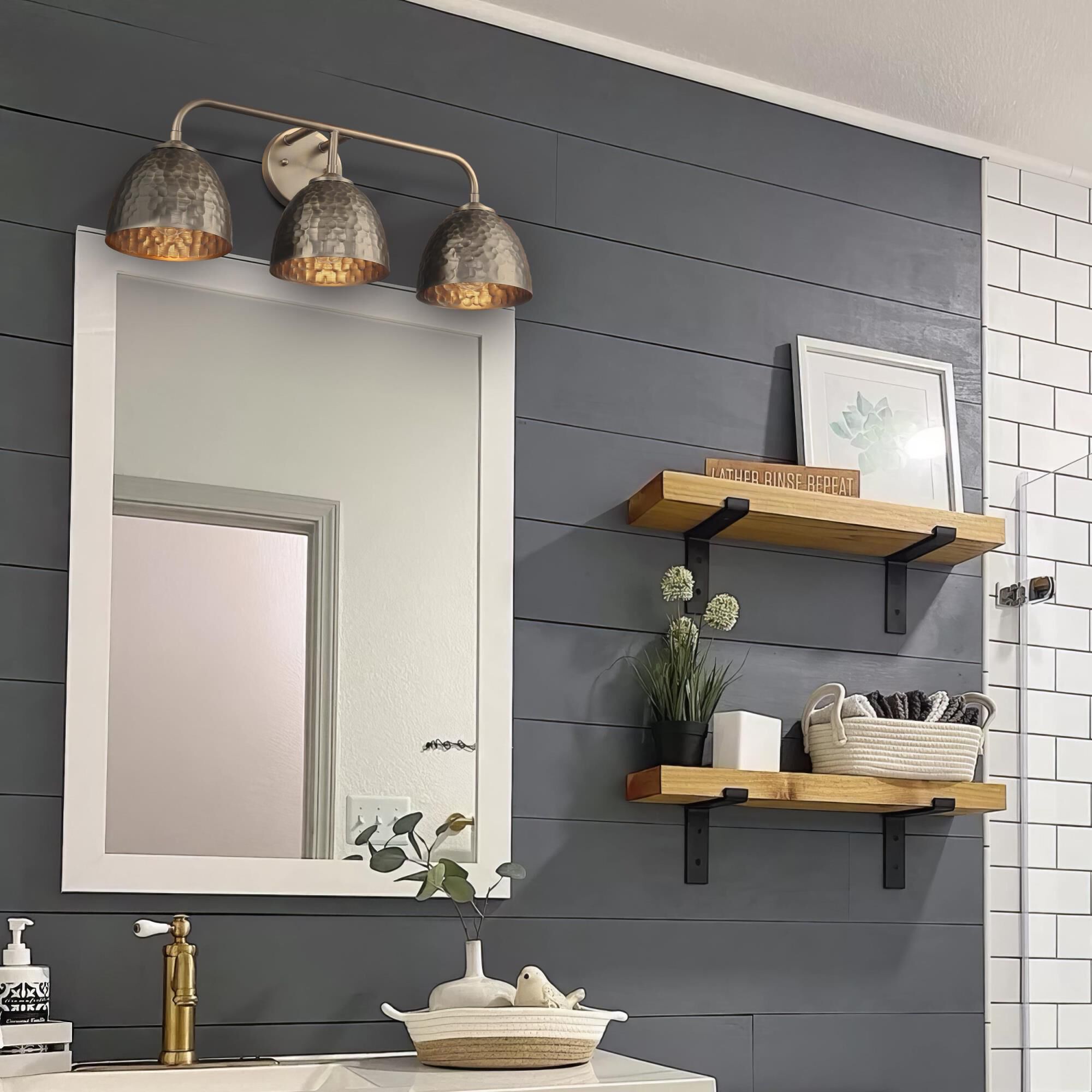 Shepard 25 Inch Bath Vanity Light by Golden Lighting