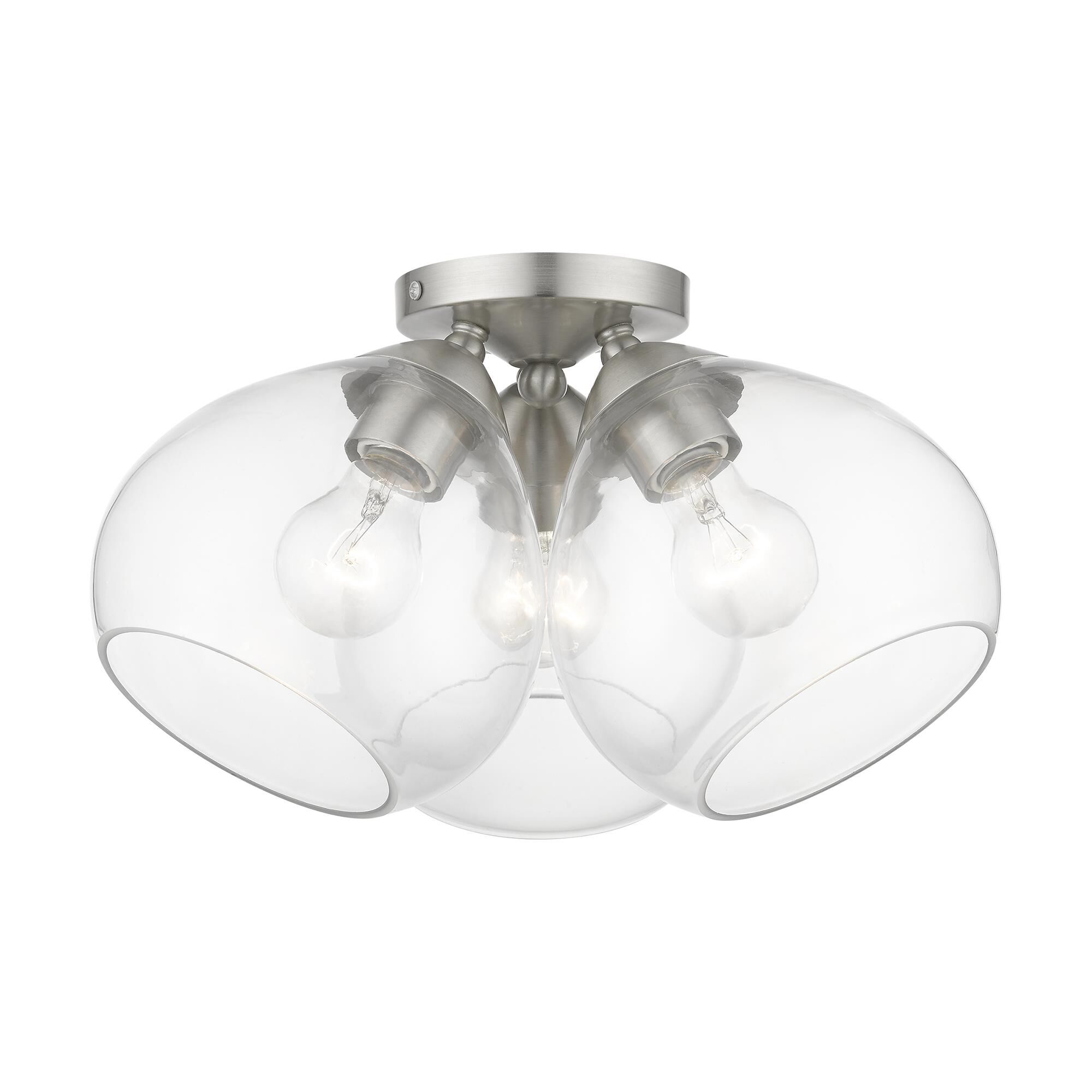Catania 16 Inch 3 Light Semi Flush Mount by Livex Lighting