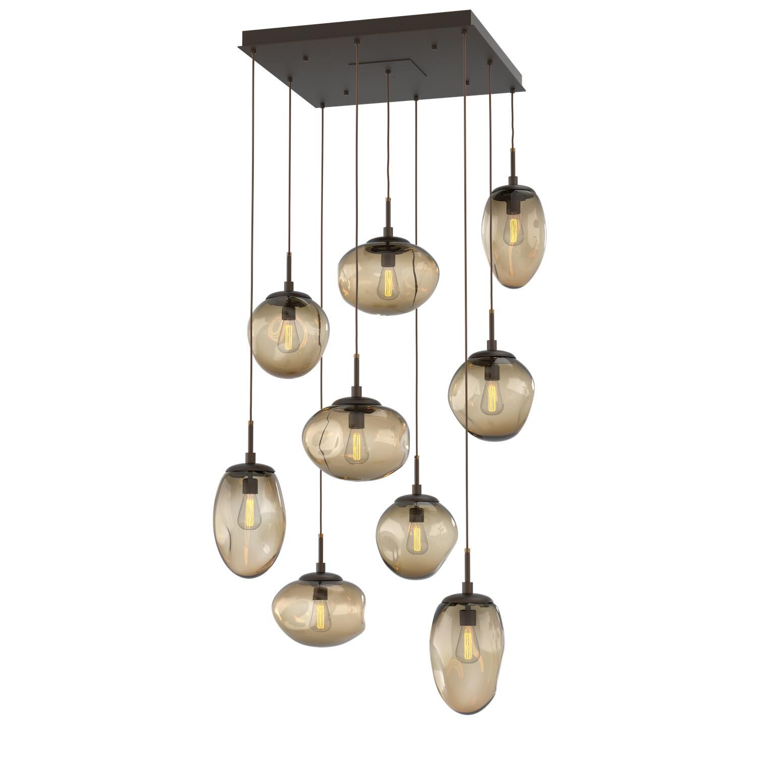 Levi Wilson Nebula 32 Inch 9 Light Multi Light Pendant by Hammerton Studio