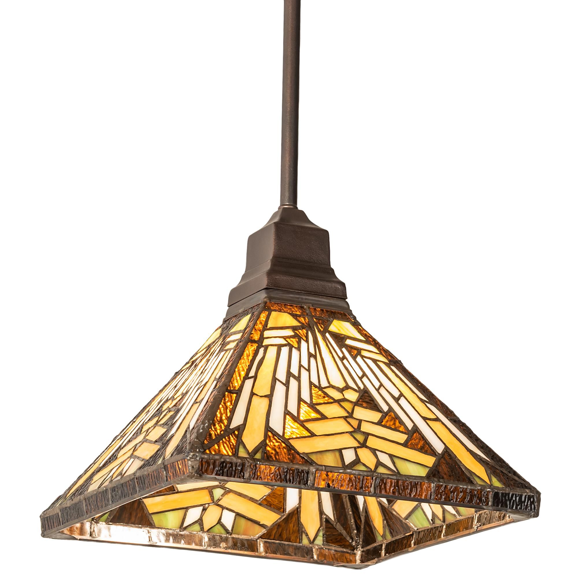 Nuevo Mission 14 Inch Mini Pendant by Meyda Lighting