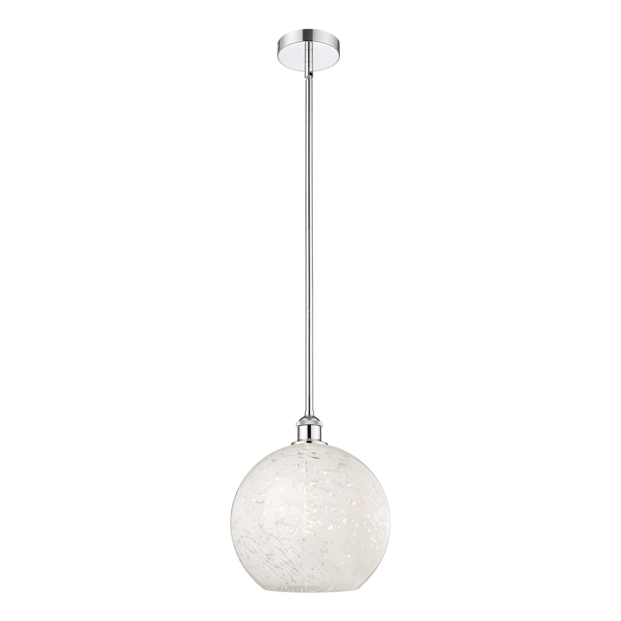 Bruno Marashlian White Mouchette 12 Inch Mini Pendant by Innovations Lighting
