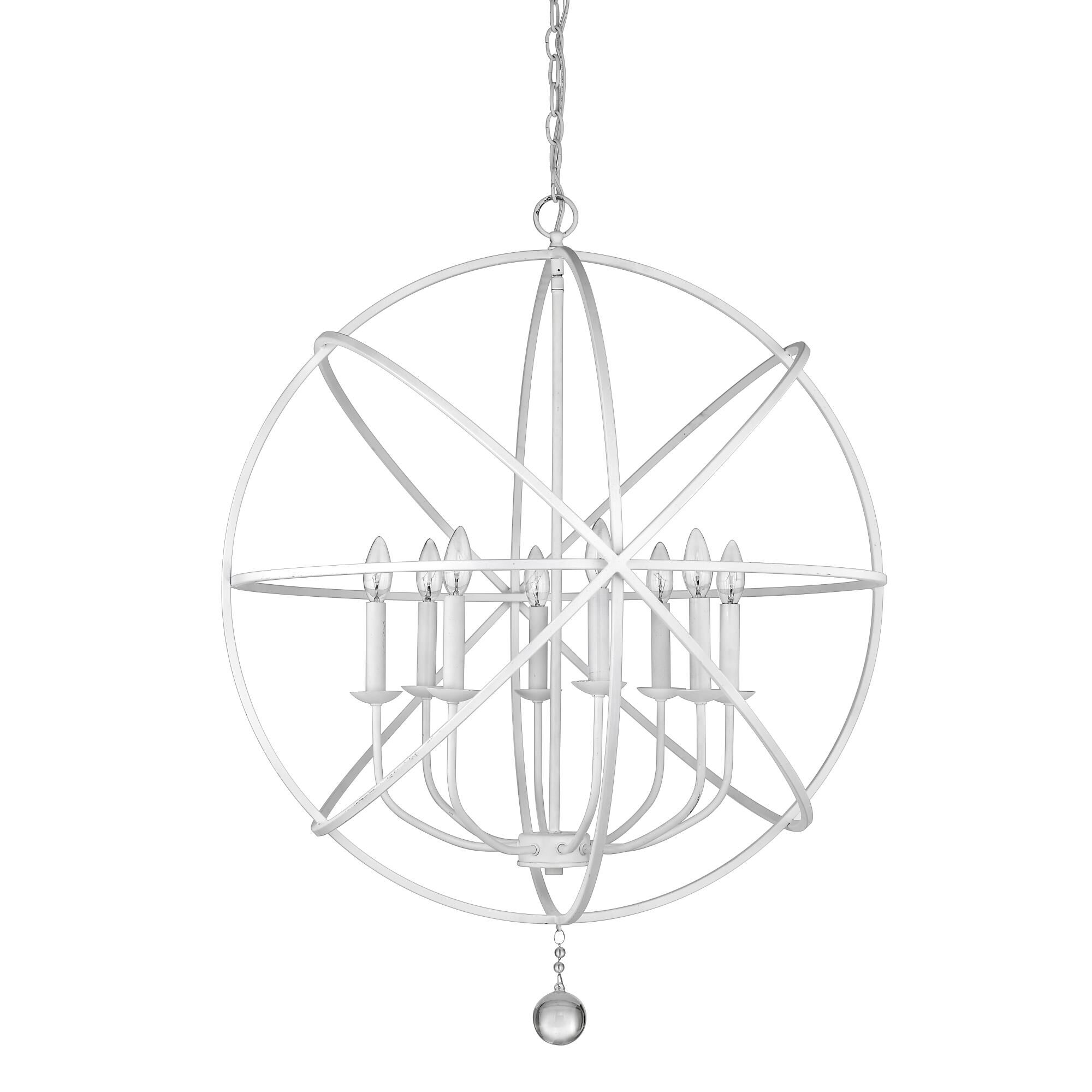 Shown in Matte White finish and --- glass and --- shade