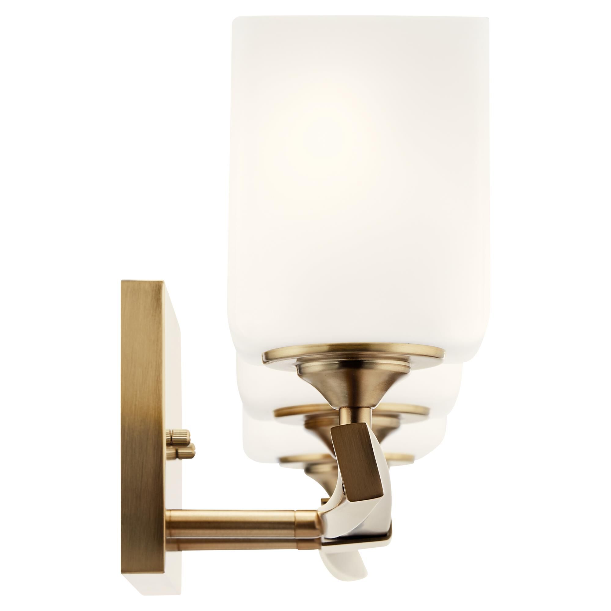 Shown in Champagne Bronze finish and Satin Etched Cased Opal glass