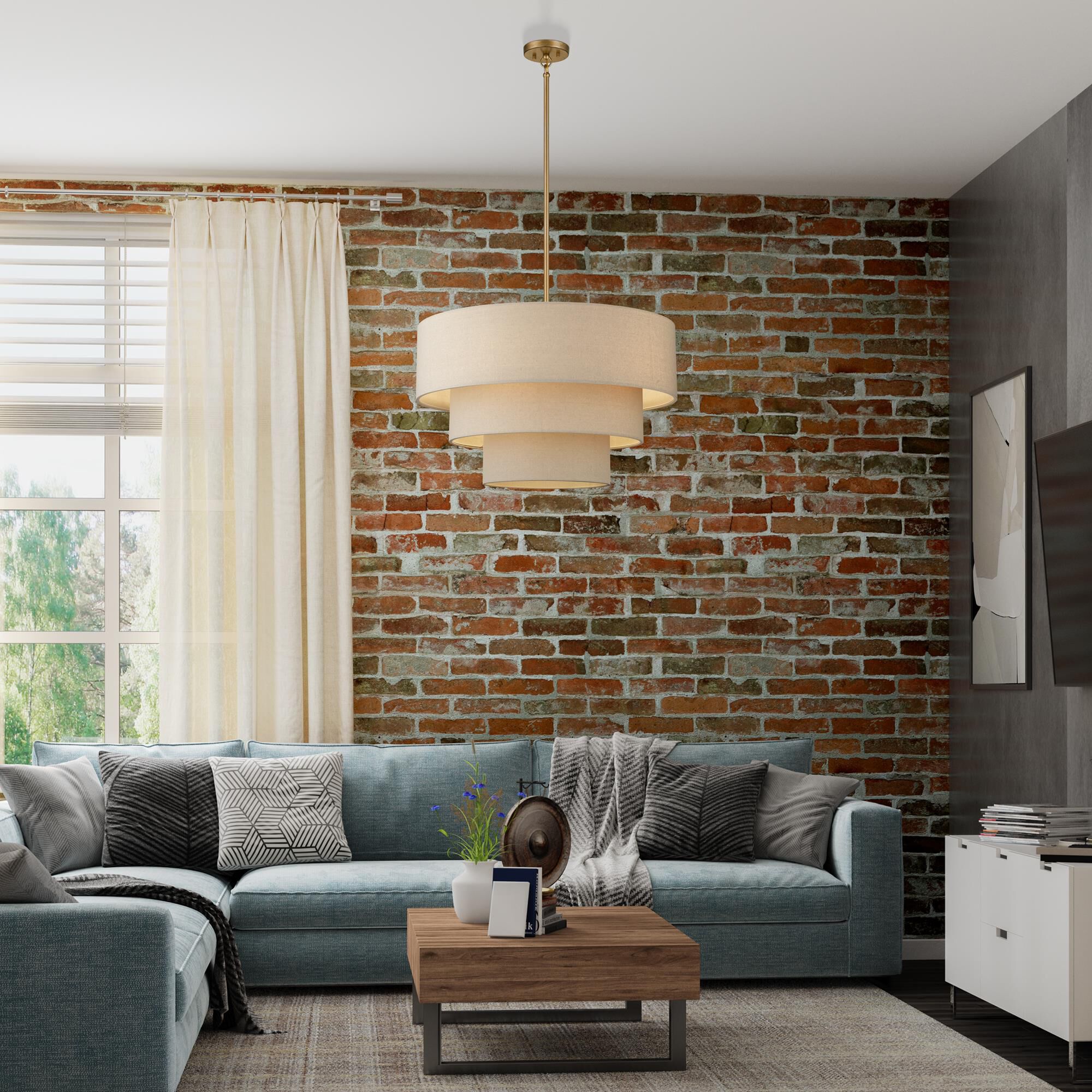 Bellingham 28 Inch Large Pendant by Livex Lighting