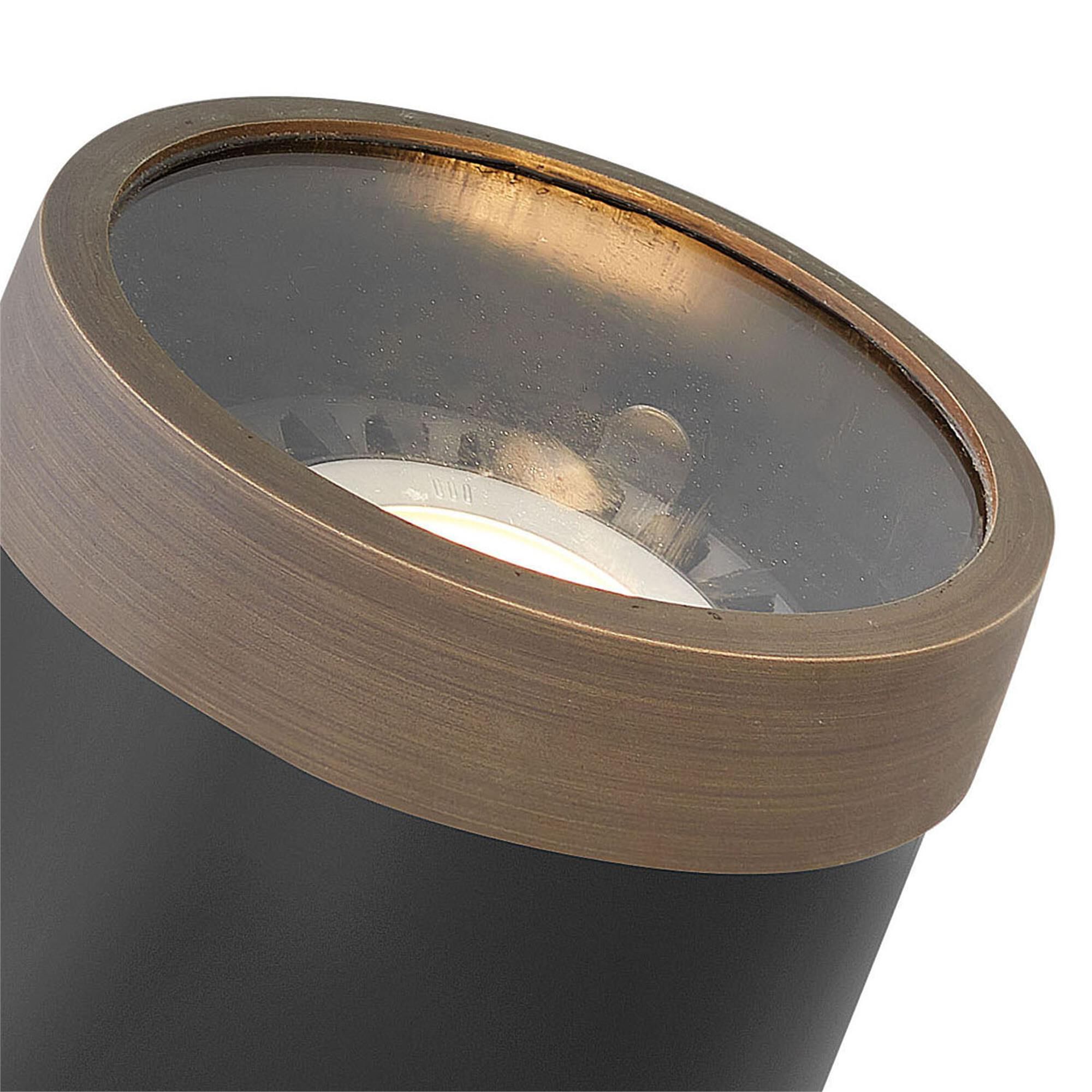 Shown in Matte Bronze finish and Clear Lens glass