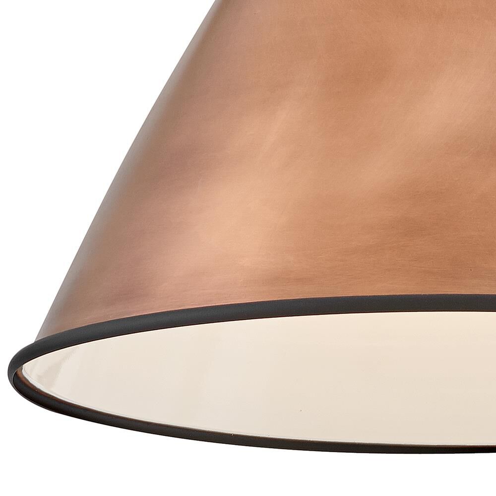 Shown in Antique Copper with Textured Black Accents finish