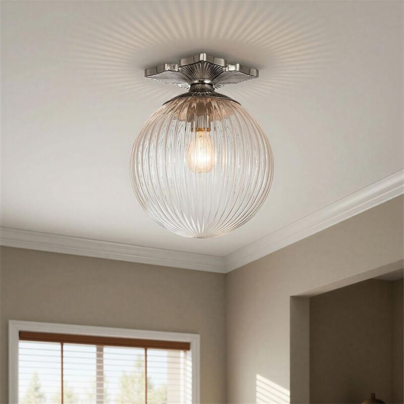Orly 10 Inch Semi Flush Mount by Crystorama