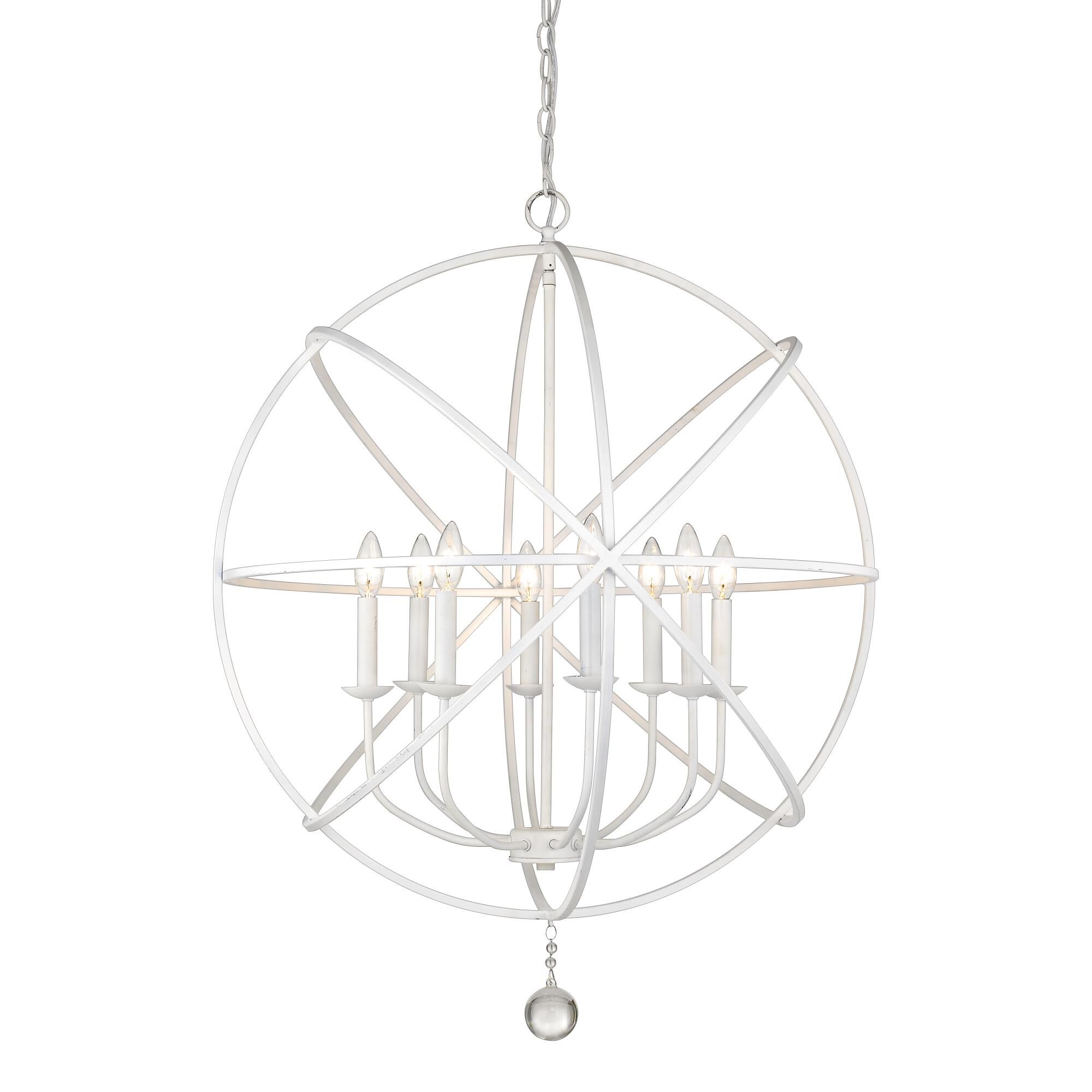 Shown in Matte White finish and --- glass and --- shade