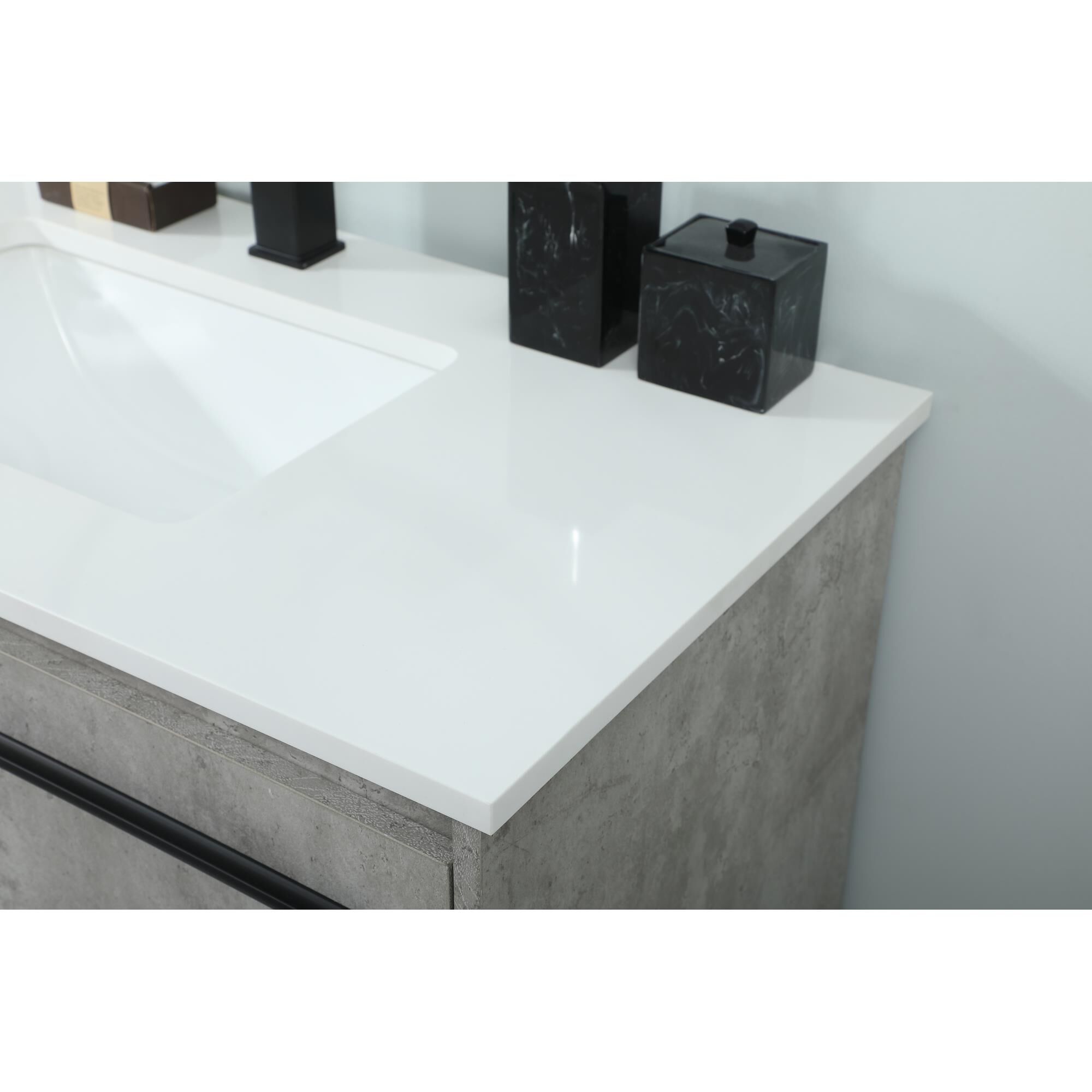 Shown in Concrete Grey finish