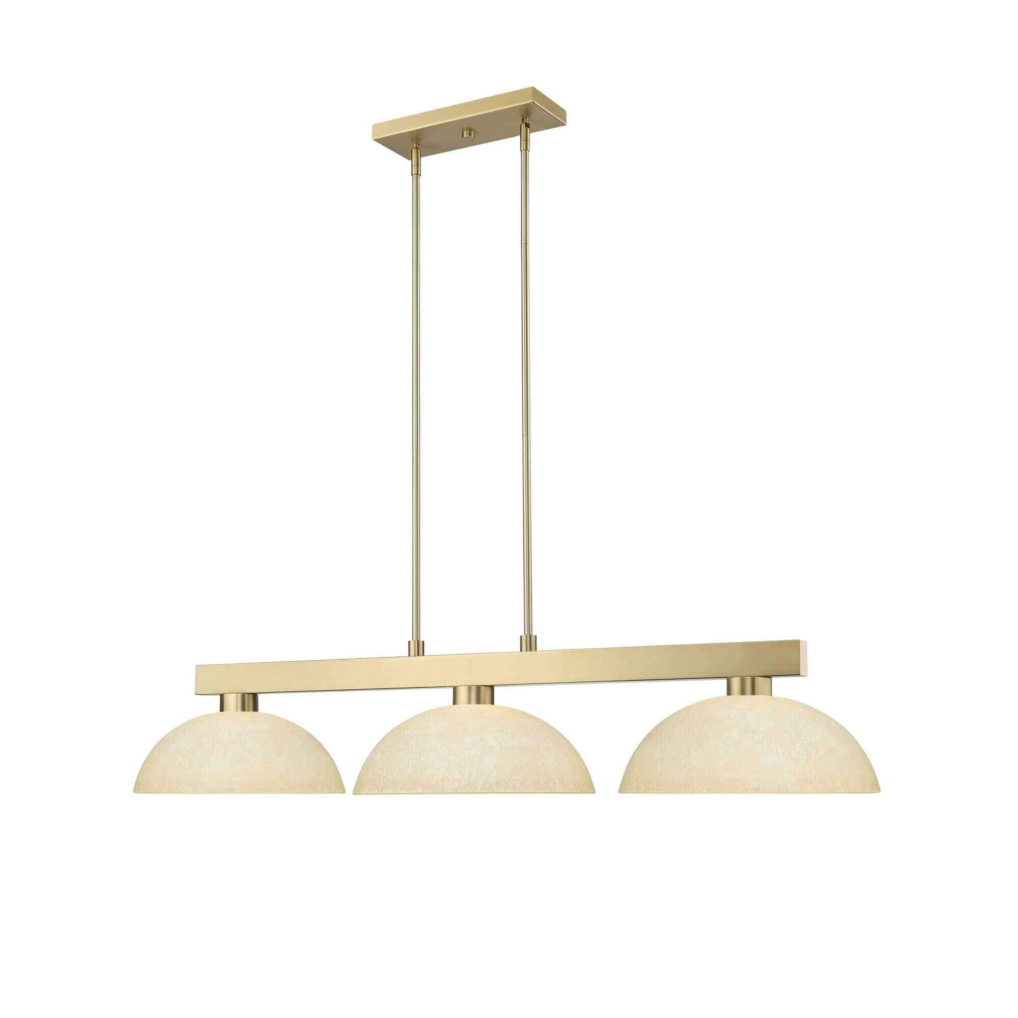 Shown in Modern Gold finish and Golden Mottle glass and Golden Mottle shade
