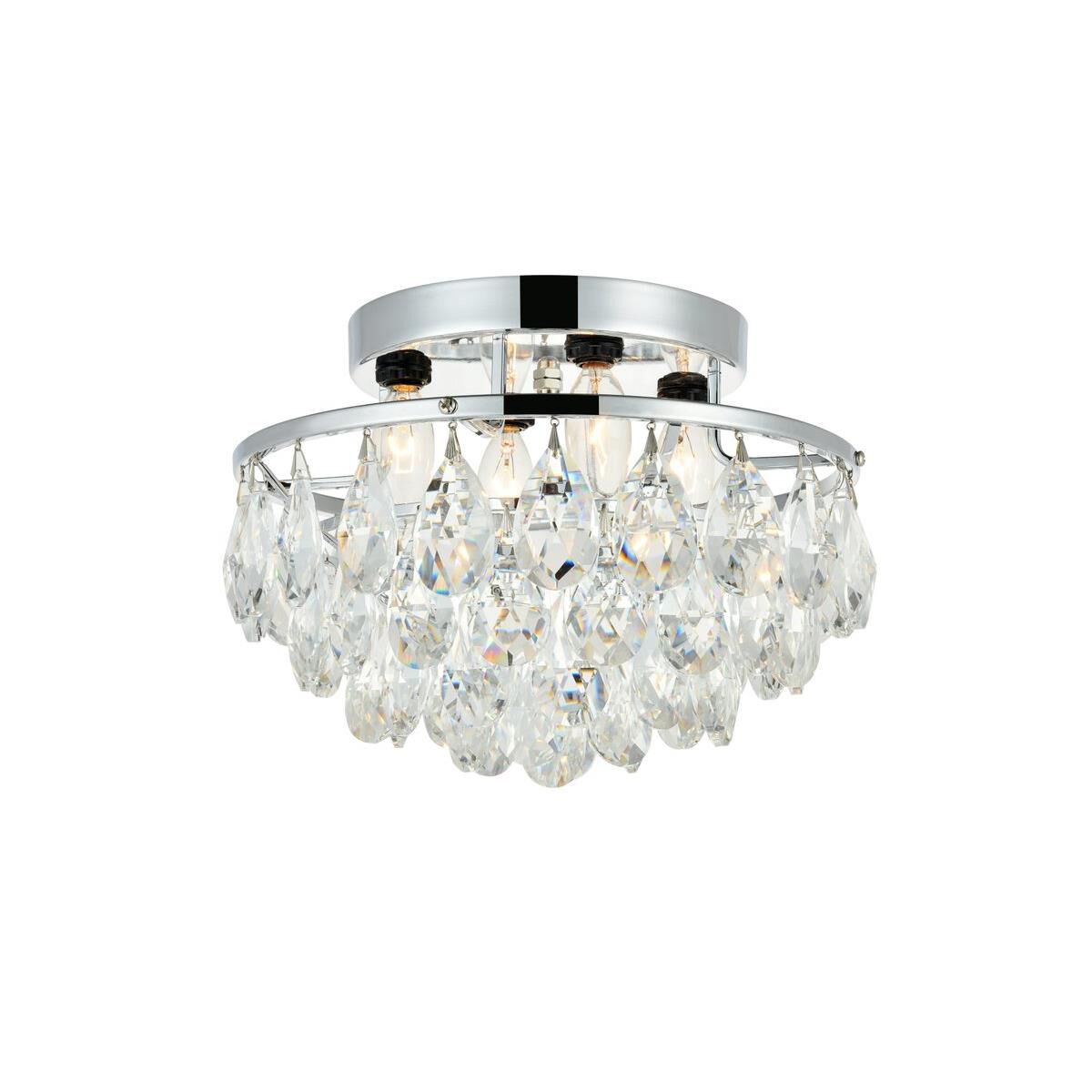 Clara 14 Inch 4 Light Flush Mount by Elegant Lighting