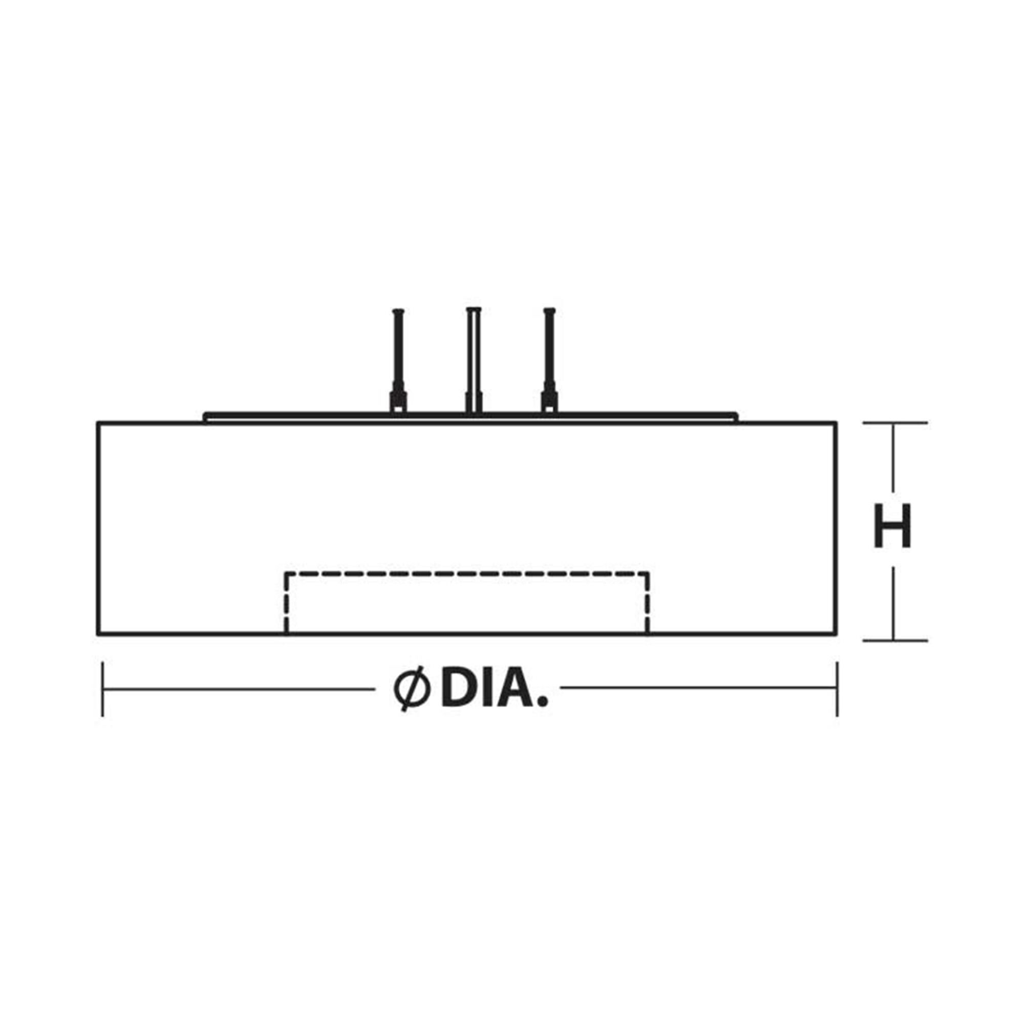 Shown in Satin Nickel finish and Black Fabric, Acrylic shade and No Accent accent