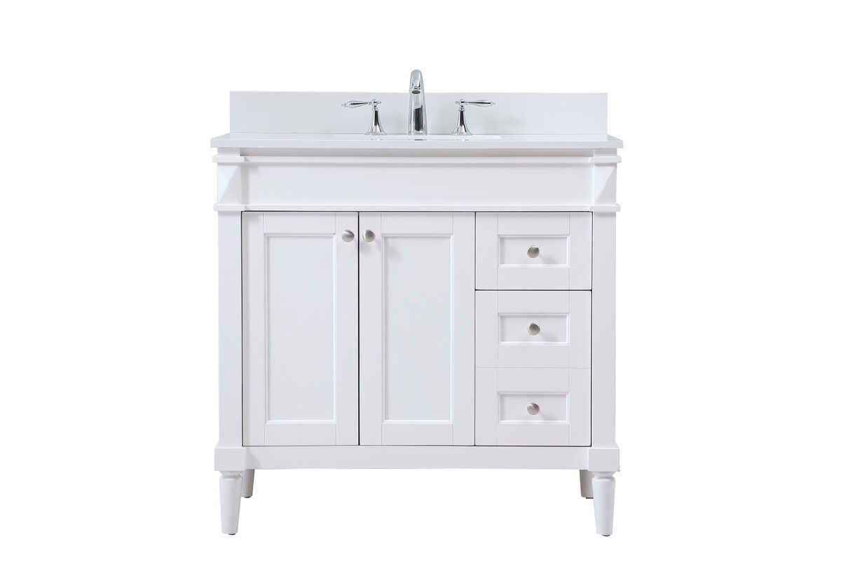 Shown in White finish