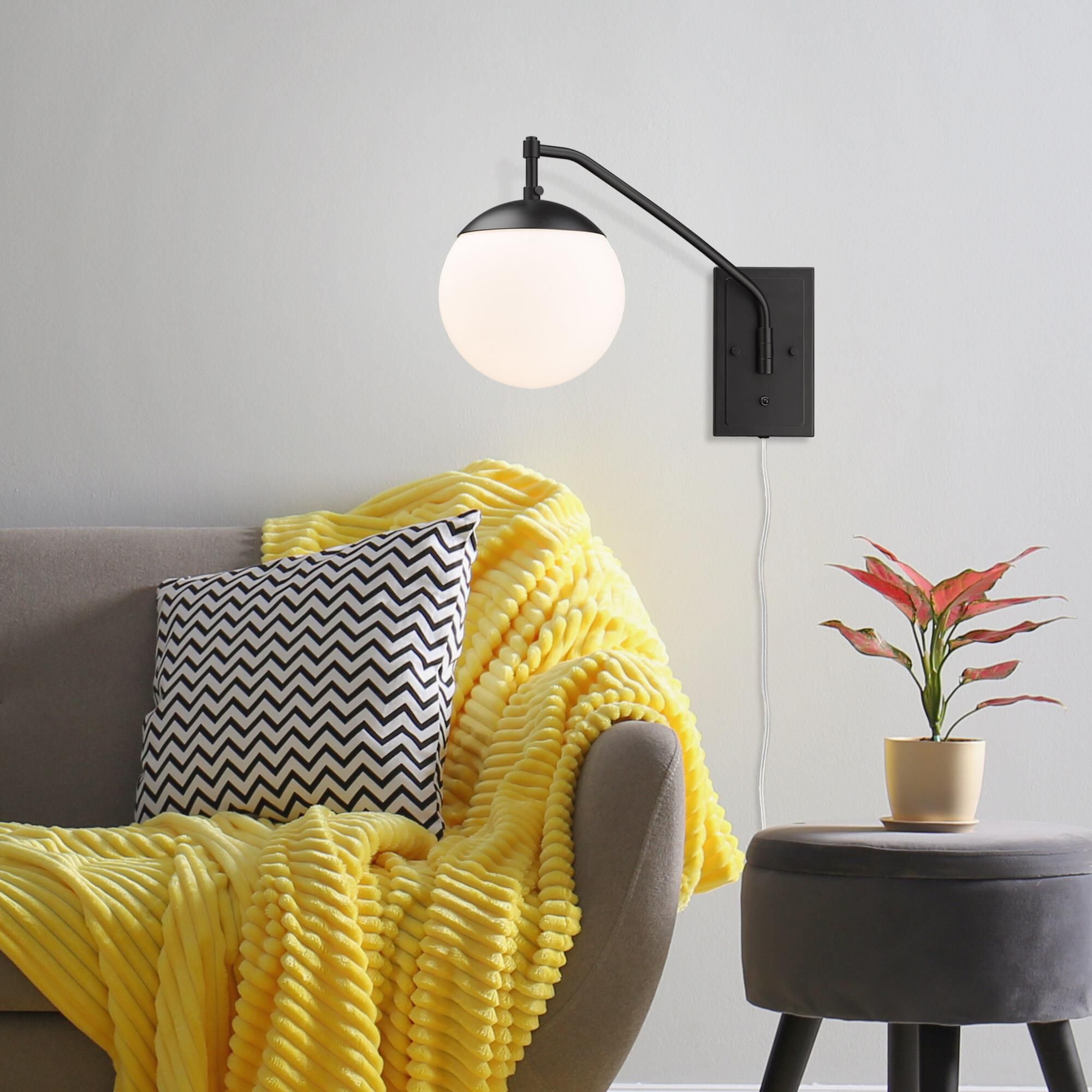 Glenn Wall Swing Lamp by Golden Lighting