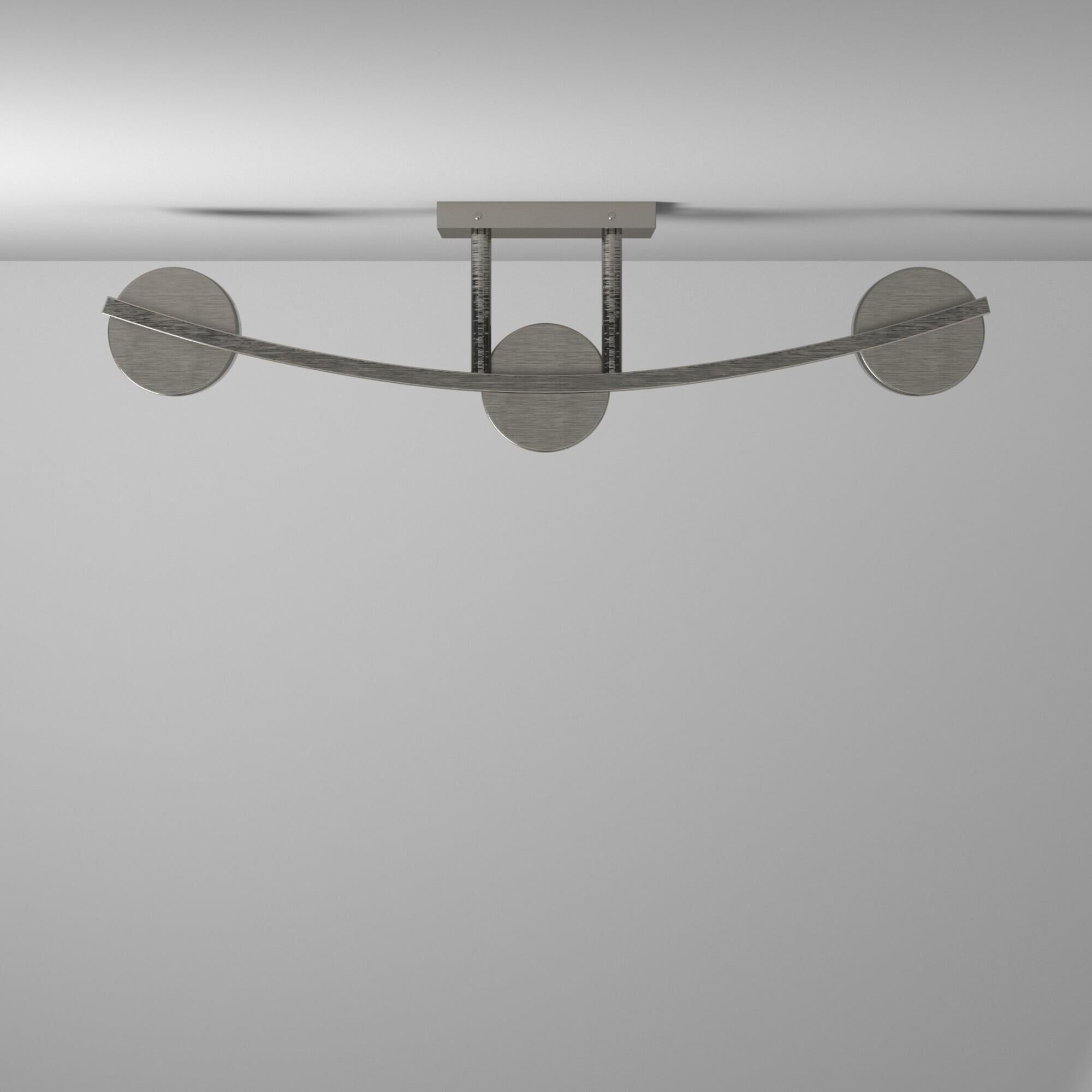 Shown in Brushed Nickel finish and Opal Artisan glass