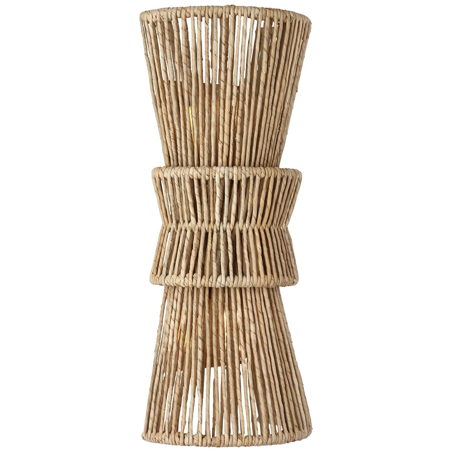 Shown in Natural Abaca and Brass finish
