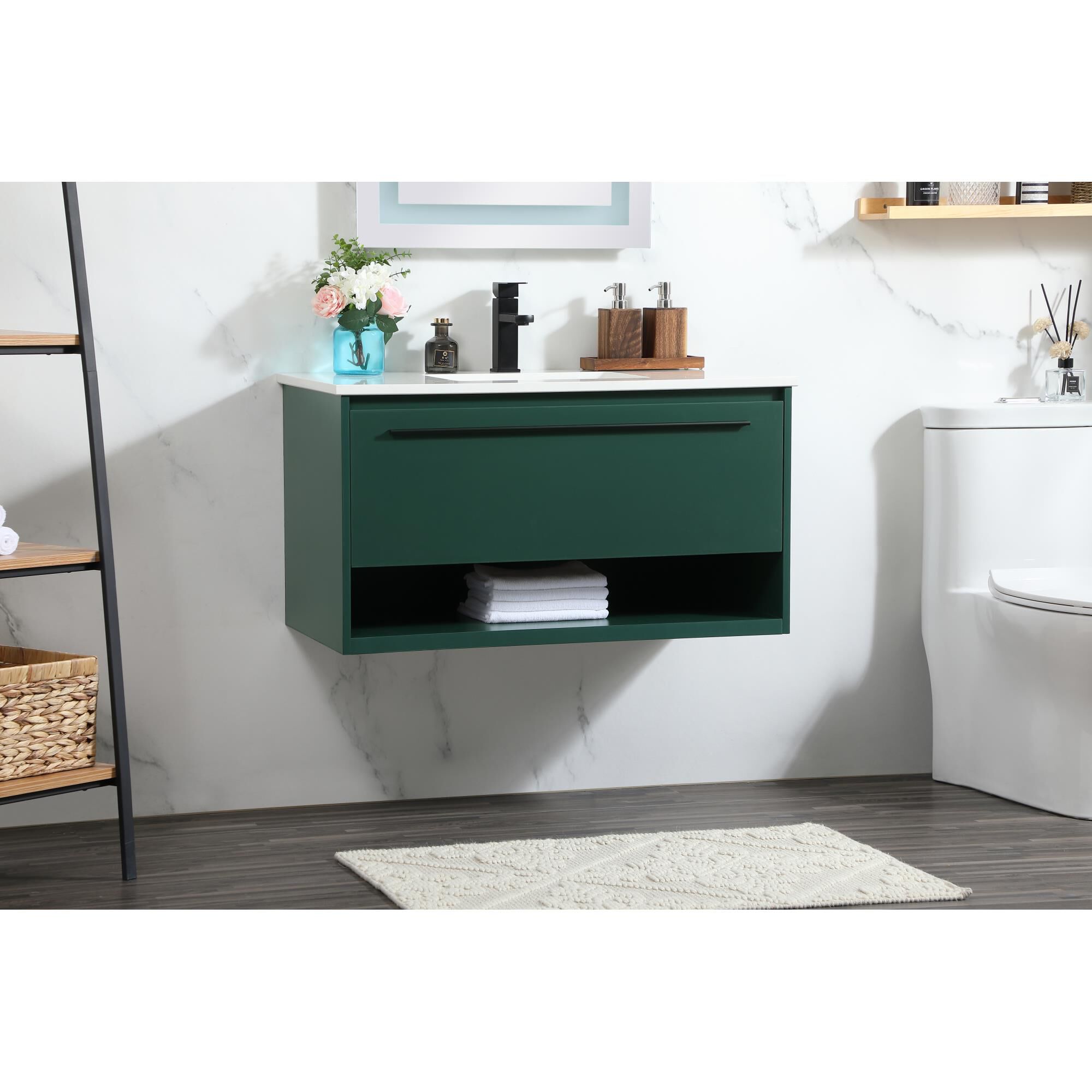Shown in Green finish