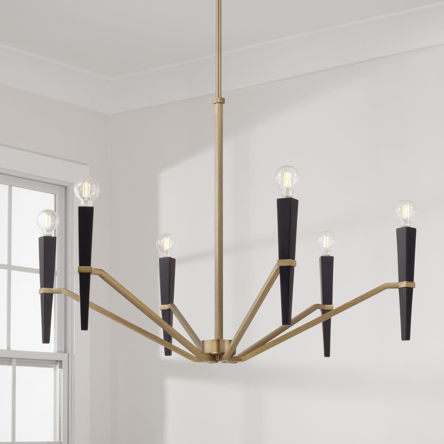 Shown in Aged Brass And Black finish