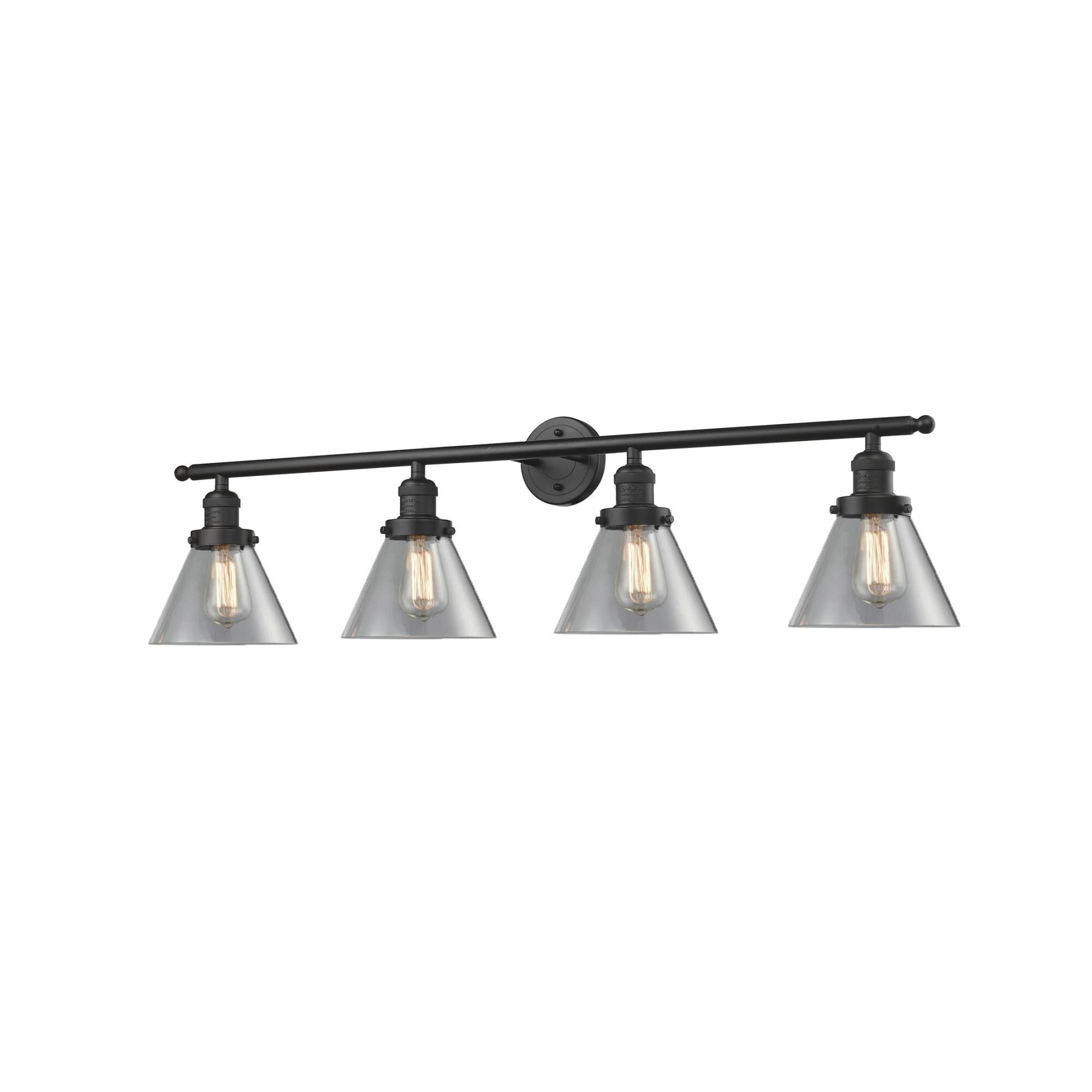 Bruno Marashlian Large Cone 43 Inch 4 Light Bath Vanity Light by Innovations Lighting
