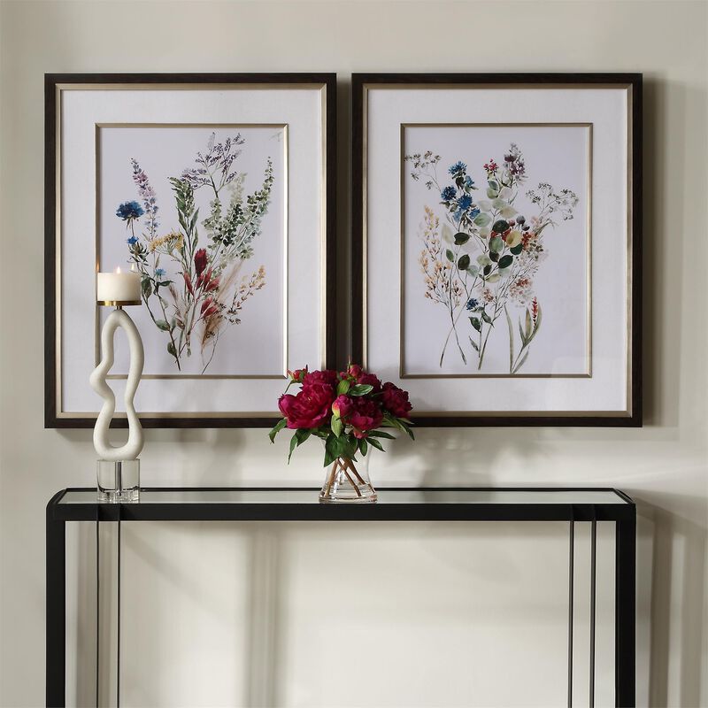 Grace Feyock Delicate Flowers 34 Inch Print by Uttermost