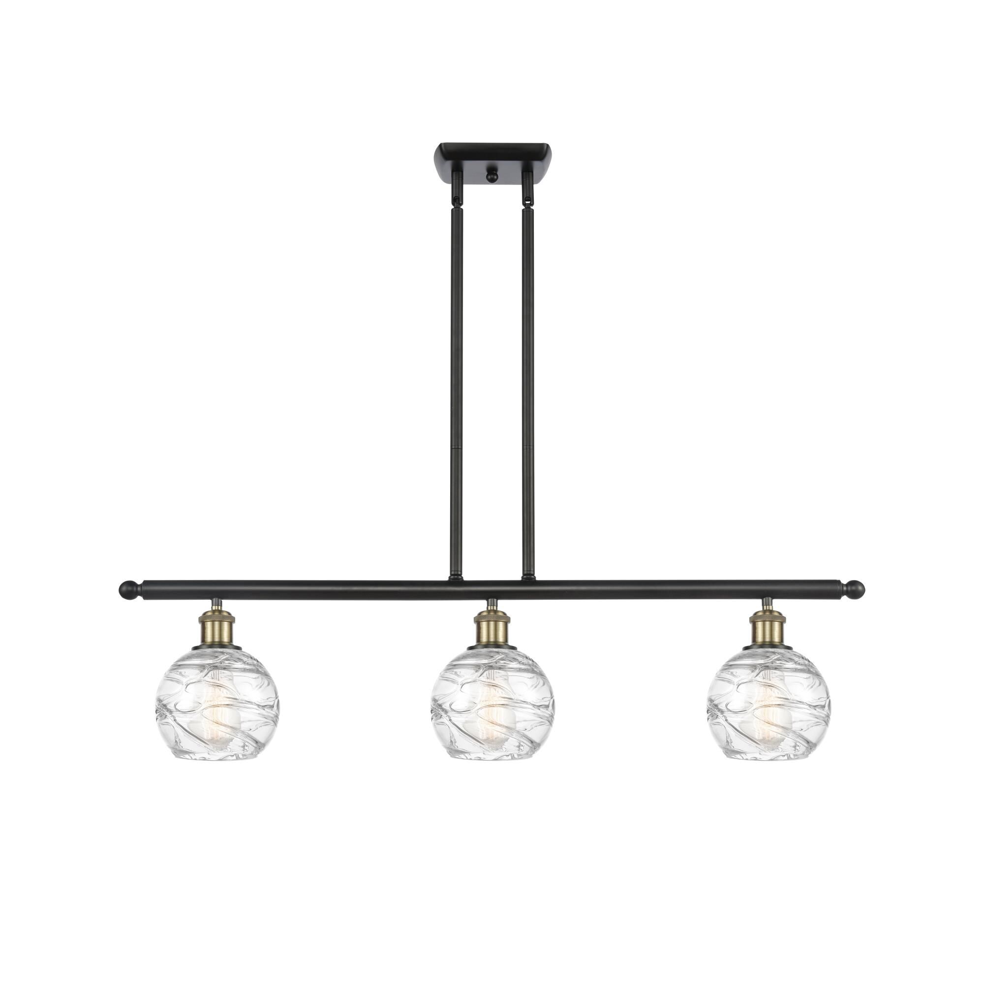 Bruno Marashlian Athens Deco Swirl 36 Inch Linear Suspension Light by Innovations Lighting