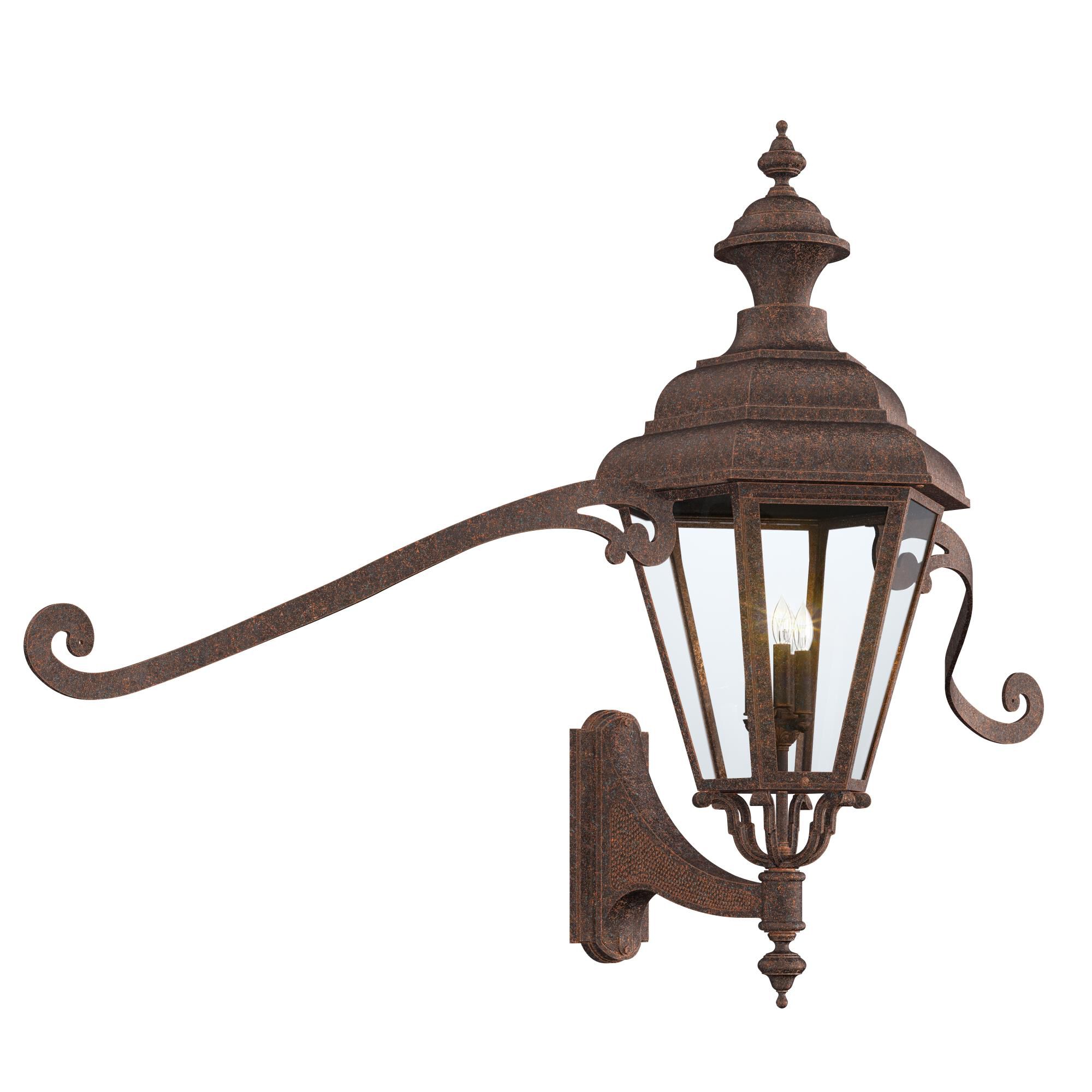 Jamestown 27 Inch Tall 4 Light Outdoor Wall Light by Hanover Lantern