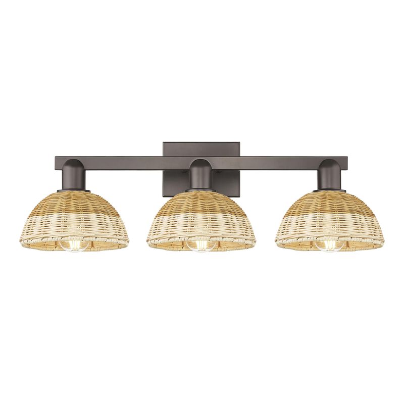 Bruno Marashlian Natural Ballston Dome 26 Inch Bath Vanity Light by Innovations Lighting