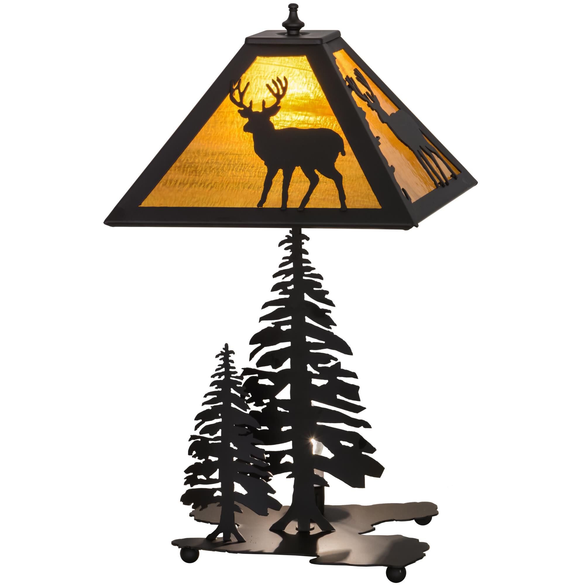 Placid Deer 21 Inch Table Lamp by Meyda Lighting