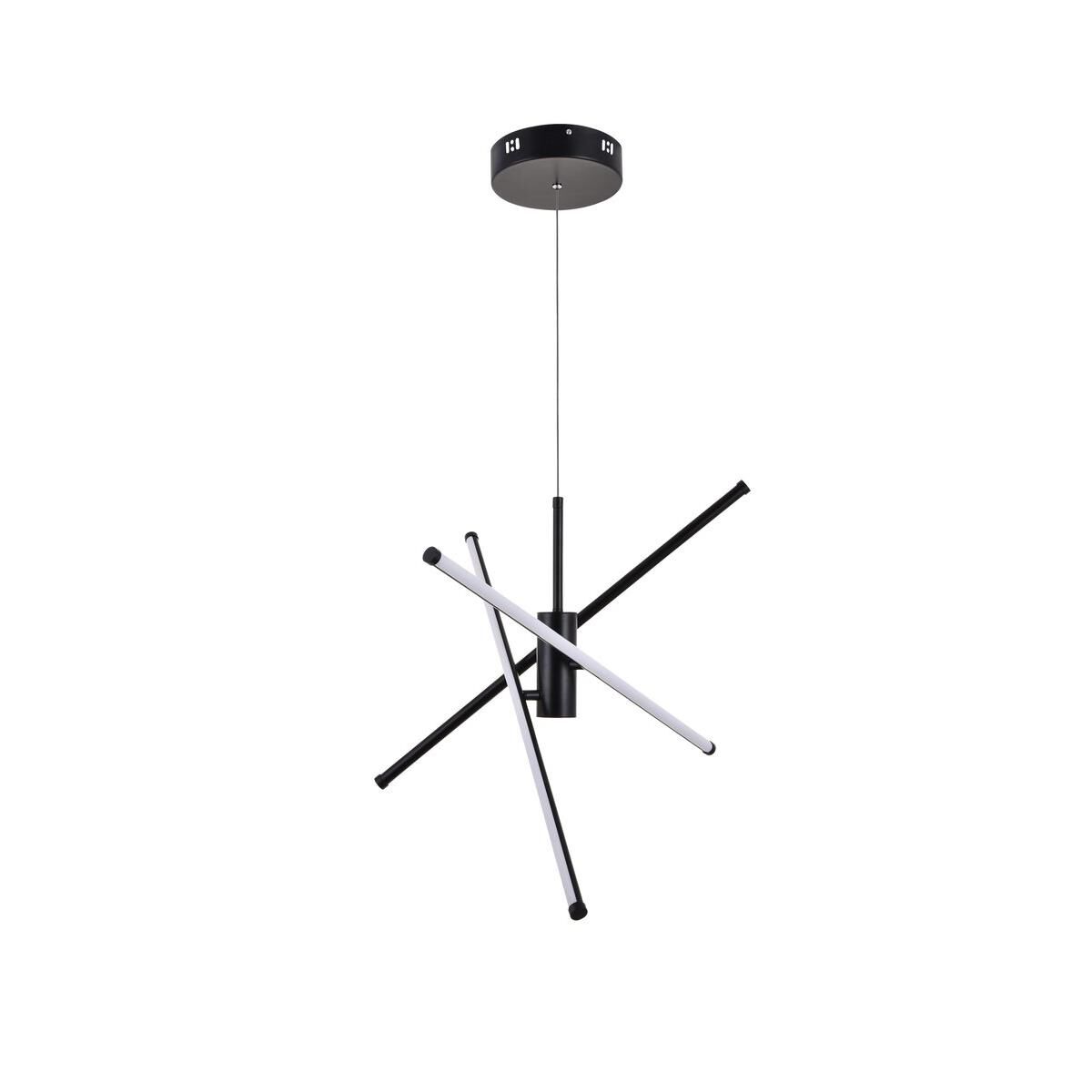 Sonya 28 Inch 3 Light LED Chandelier by Elegant Lighting