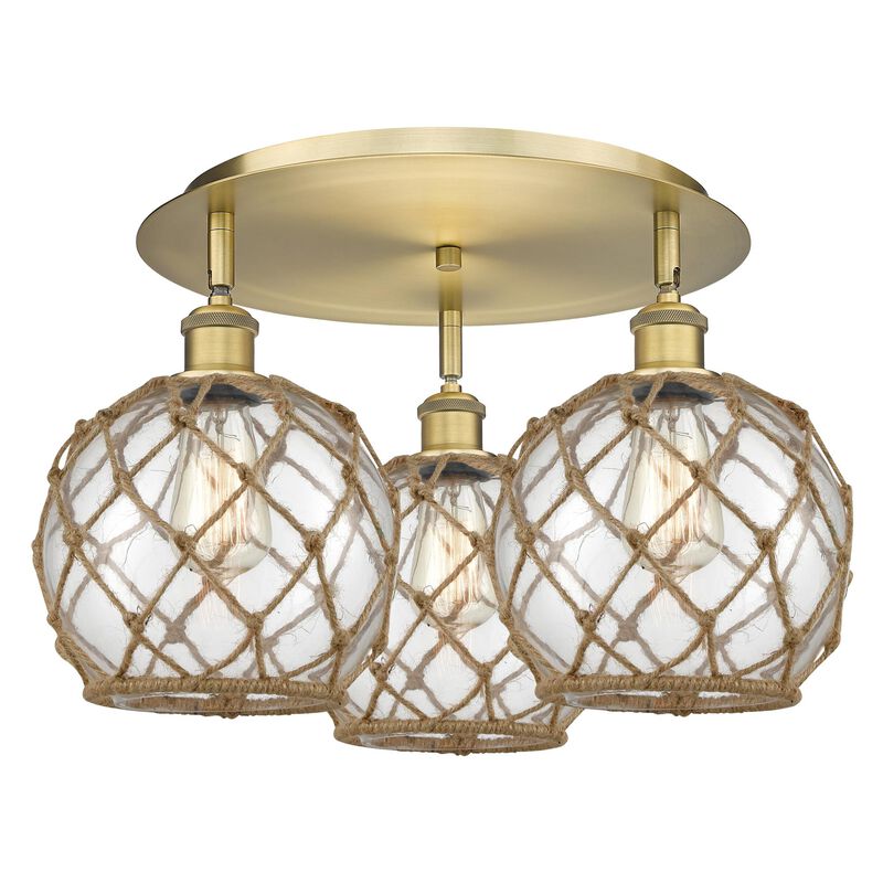 Bruno Marashlian Farmhouse Rope 20 Inch Flush Mount by Innovations Lighting
