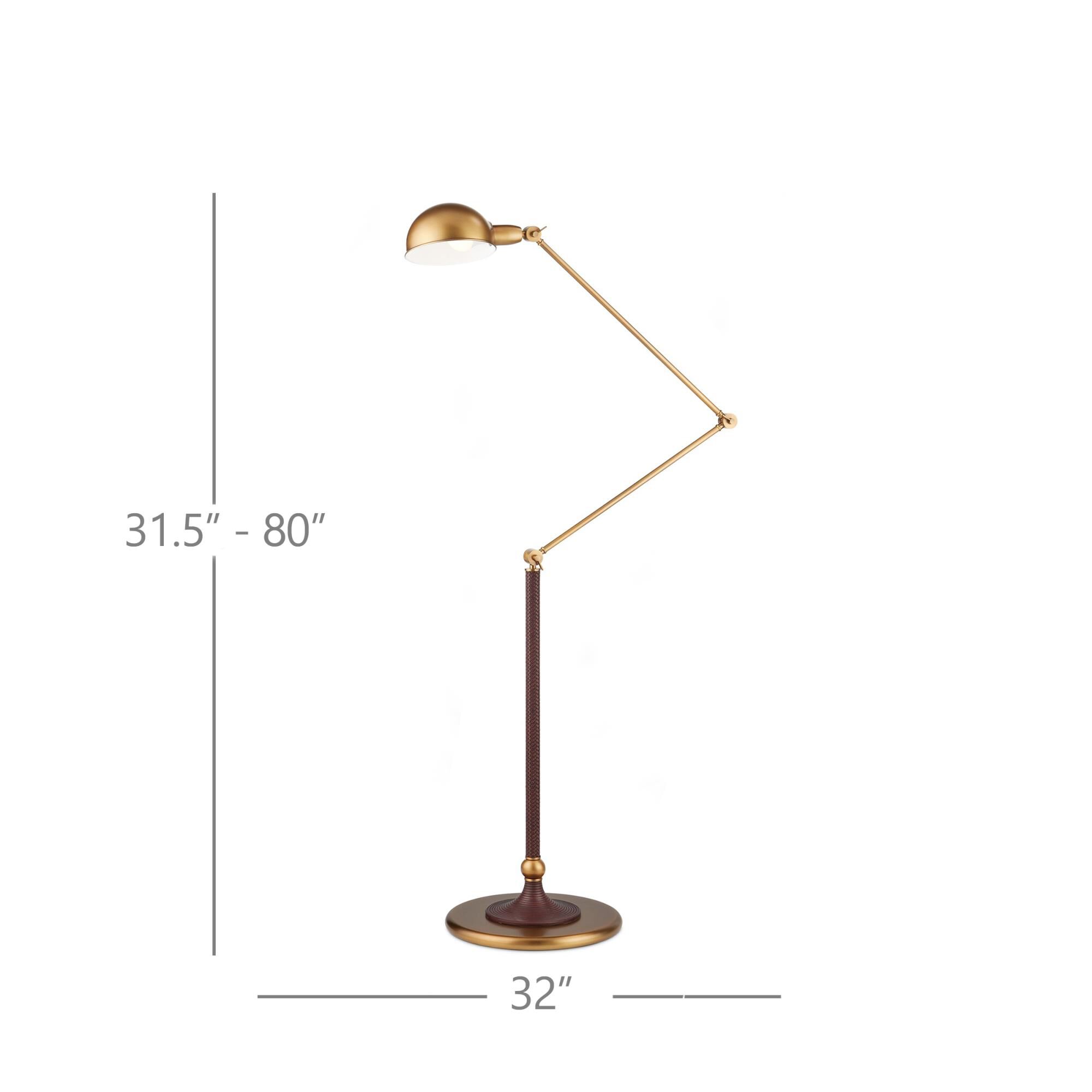 Shown in Antique Brass, Brownish Red finish and Antique Brass and Glossy White Metal shade