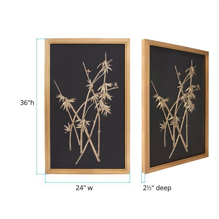 Bamboo Wood Wall Art Alternative Wall Art by Howard Elliott Collection