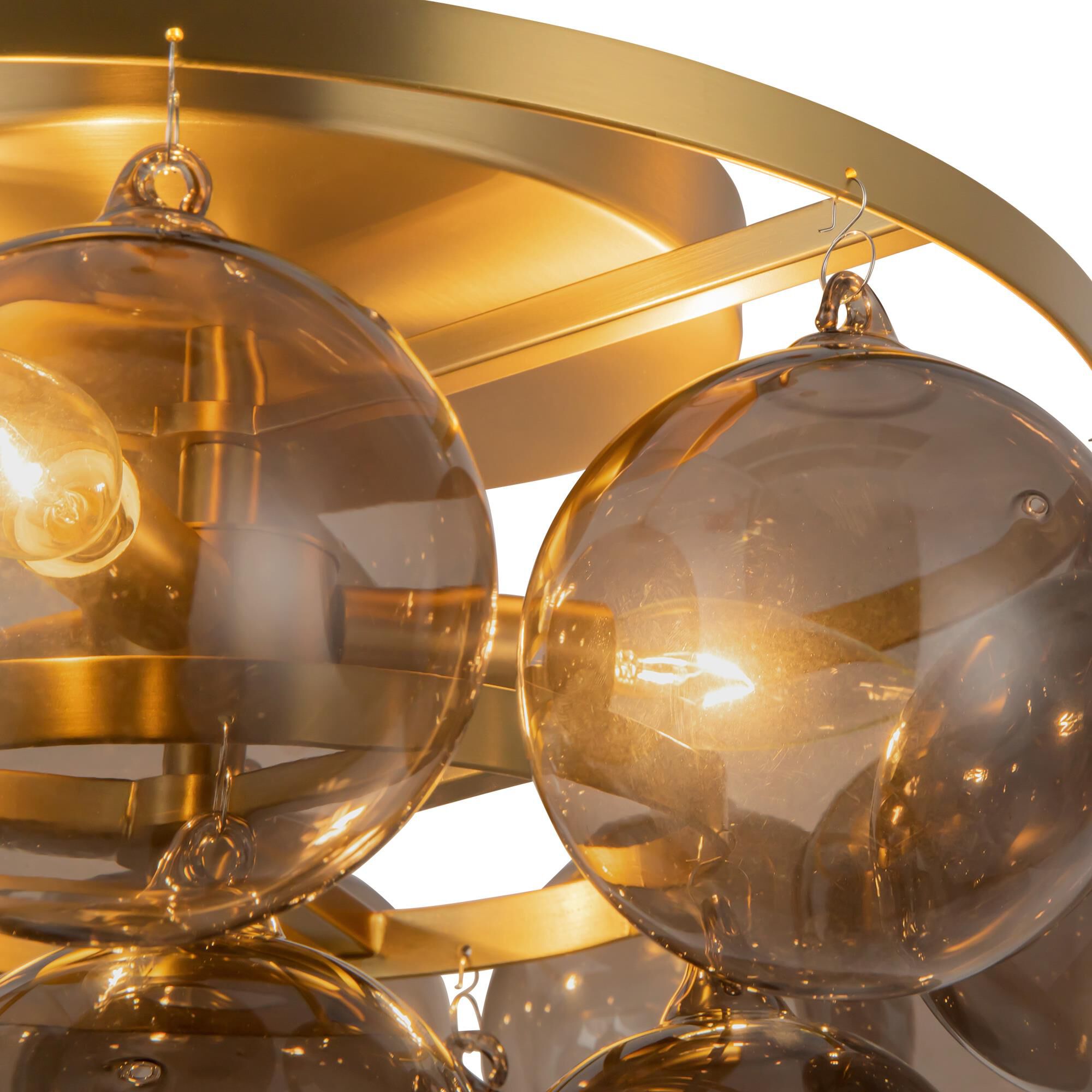 Peyton Fox Faye 18 Inch Semi Flush Mount by Alora Mood